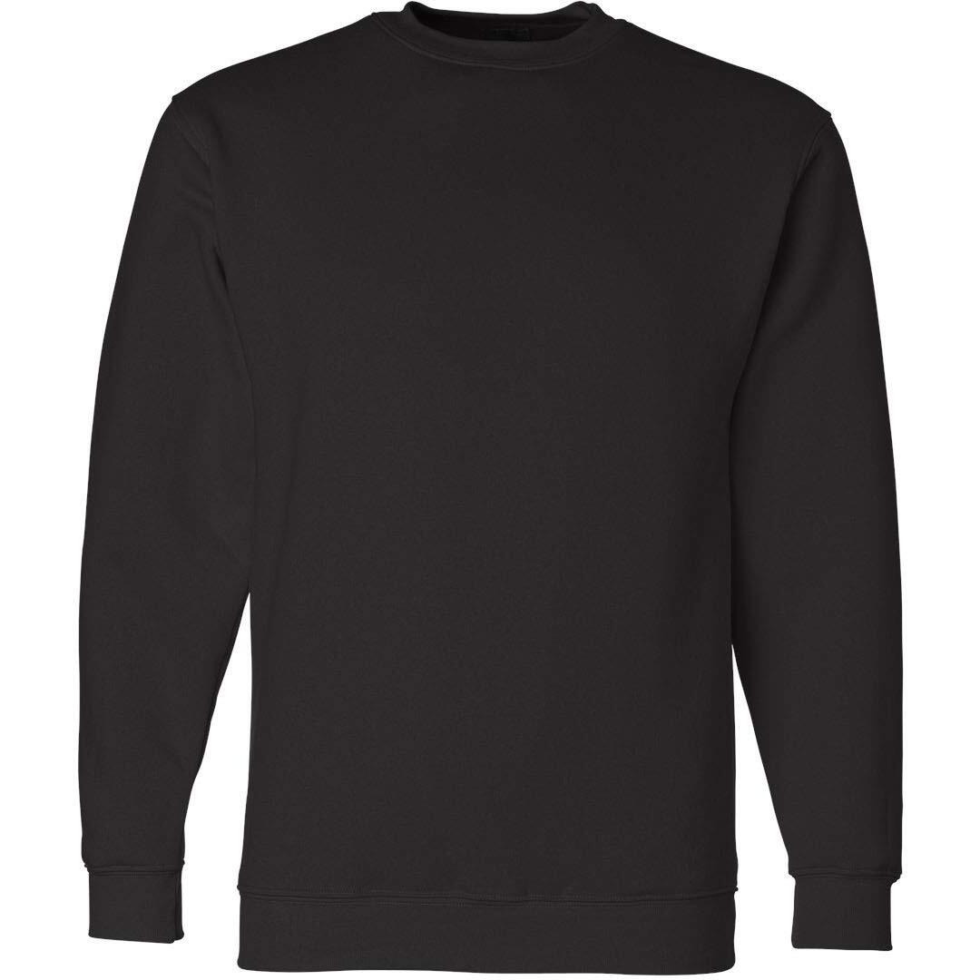 Bayside - USA-Made Crewneck Sweatshirt - 1102 - M - Black