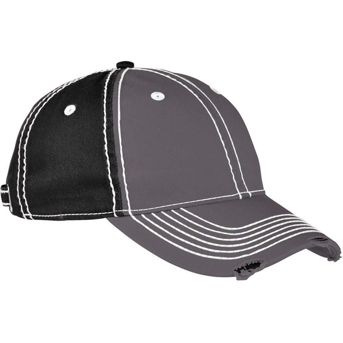 Adams Adult Distressed Rambler Cap OS CHARCOAL / BLACK