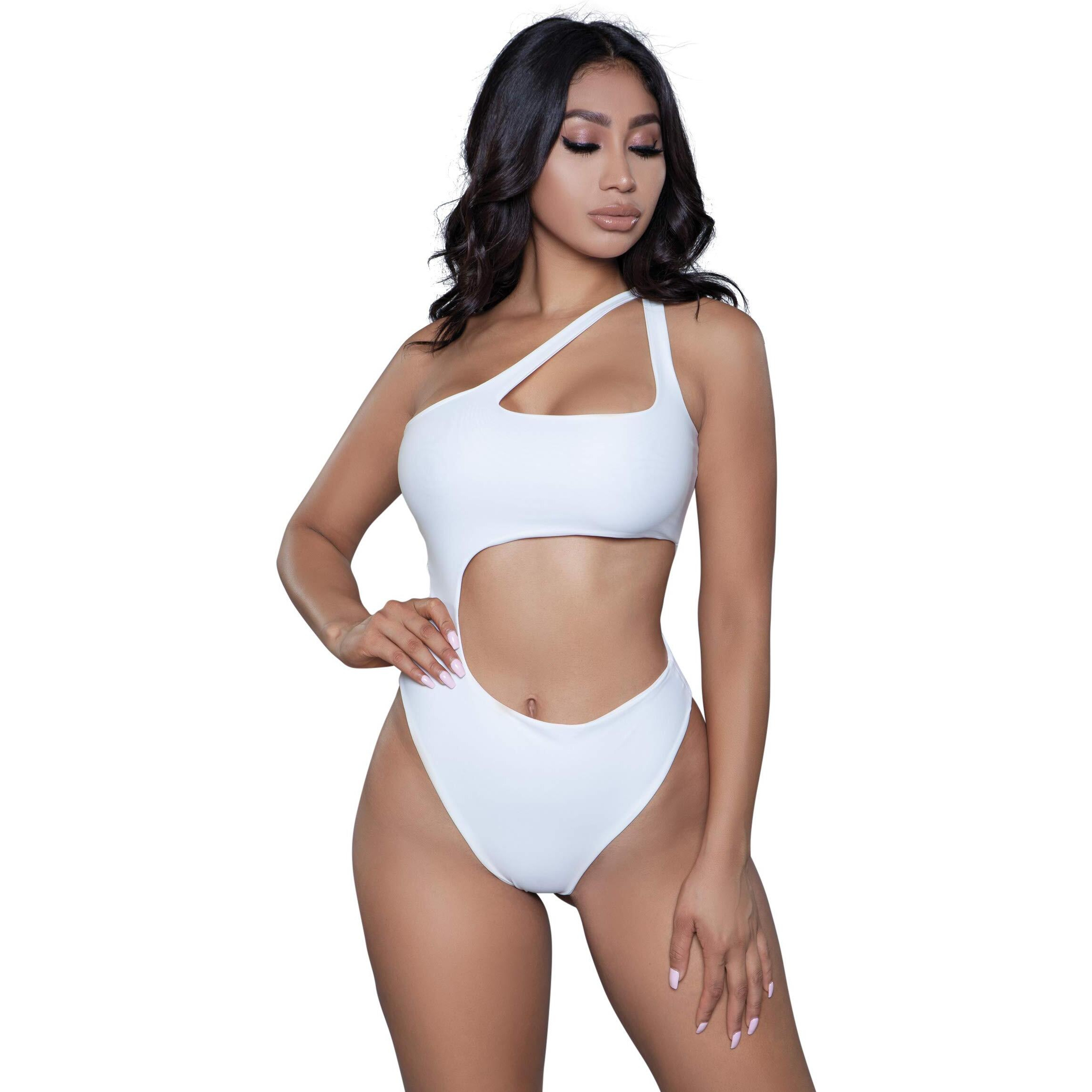 Be Wicked 1976 Quinn Swimsuit, White, X-Large