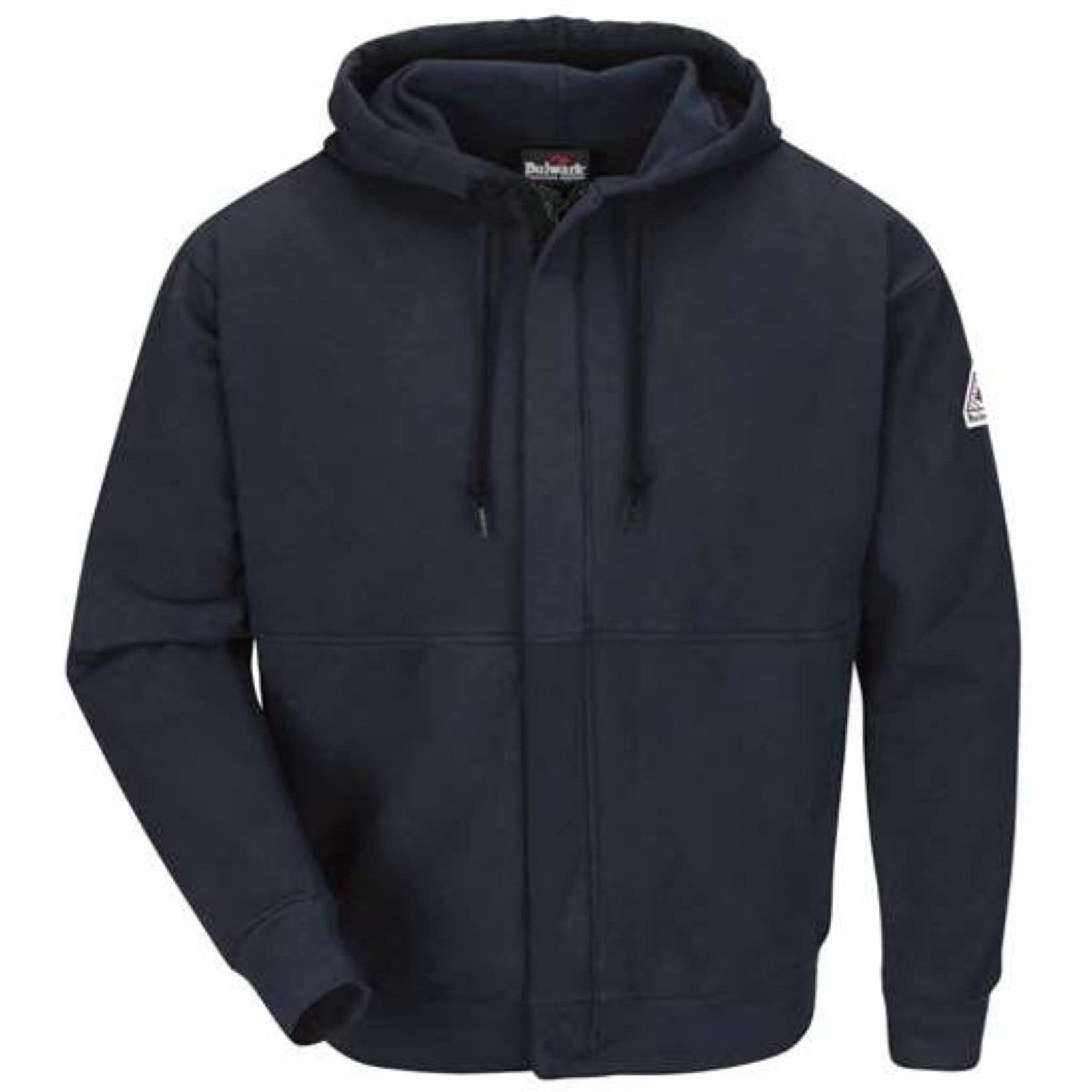 Bulwark FR Zip-Front Hooded Sweatshirt SEH4 Navy