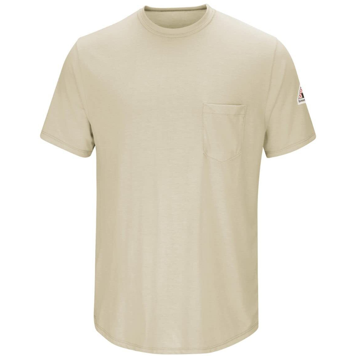 Short Sleeve Lightweight T-Shirt - Long Sizes - Khaki - LT