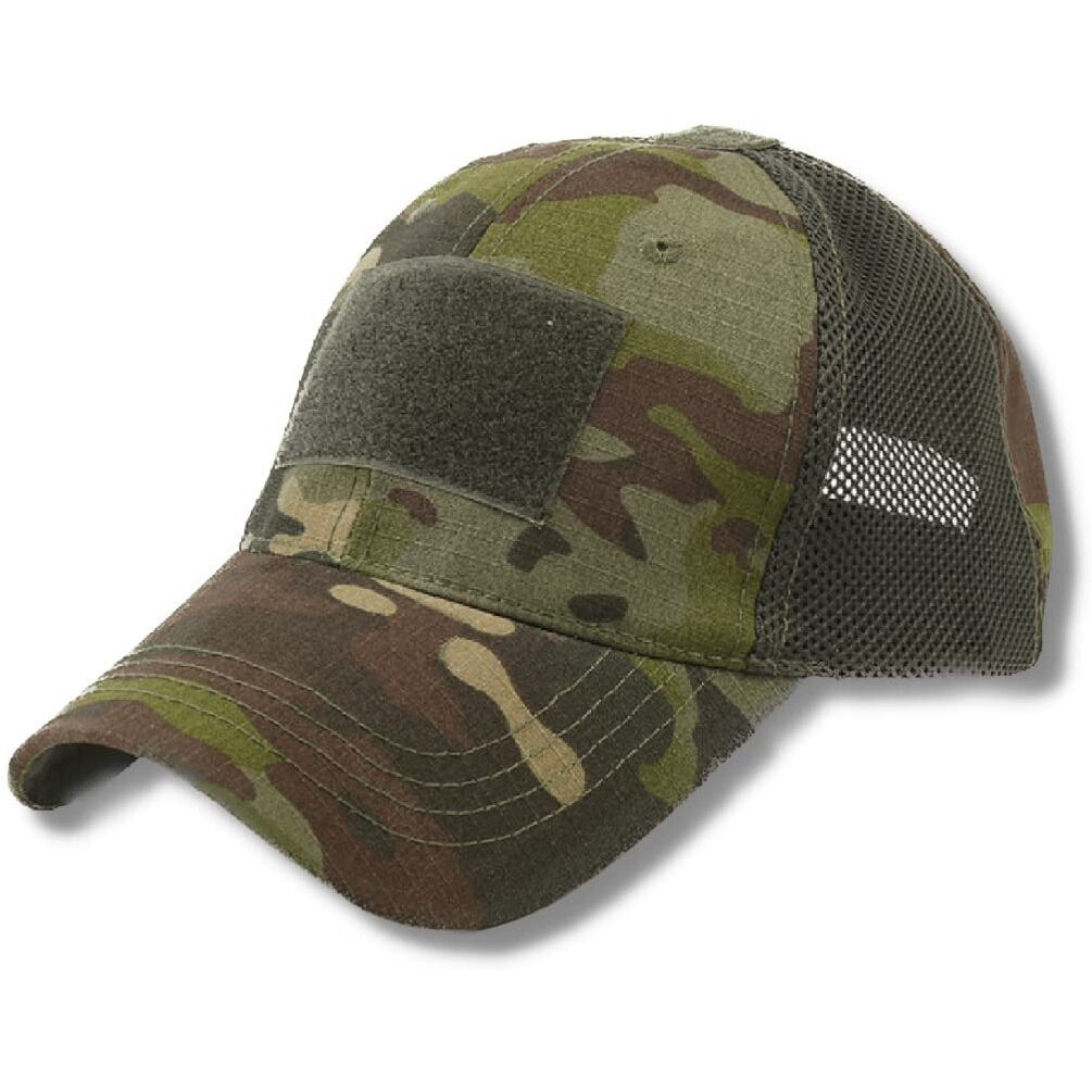 JupiterGear Military-Style Tactical Patch Hat with Adjustable Strap | Breathable & Unisex