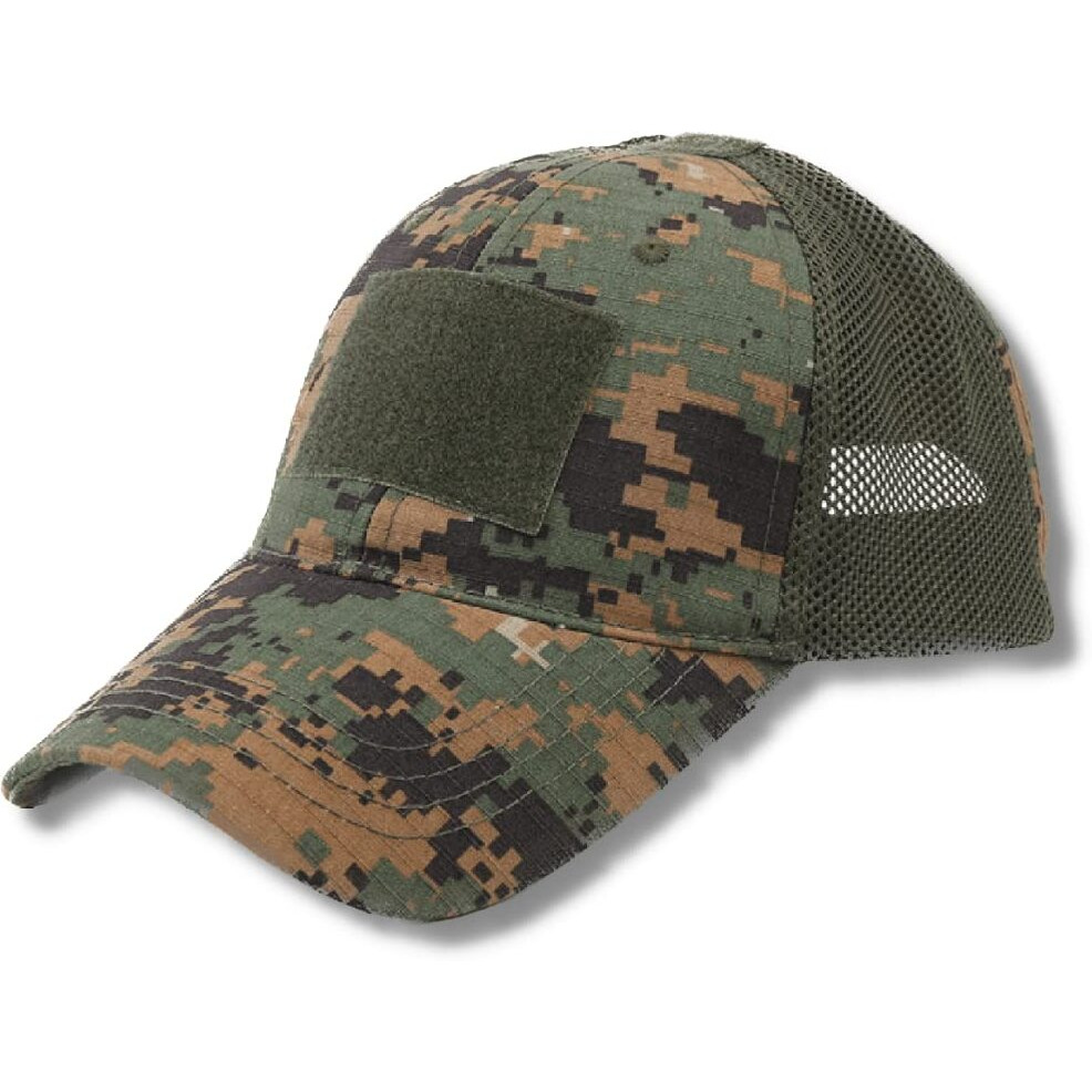 JupiterGear Military-Style Tactical Patch Hat with Adjustable Strap | Breathable & Unisex