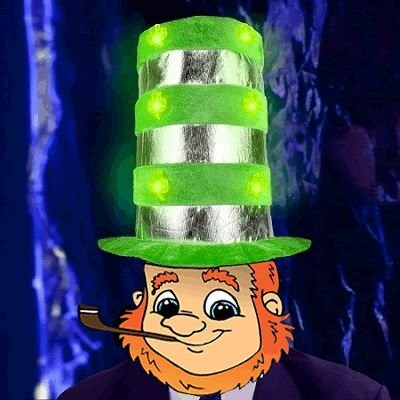 Blinkee 3995446 1 Dozen Light Up Shamrock Tall Top Hats