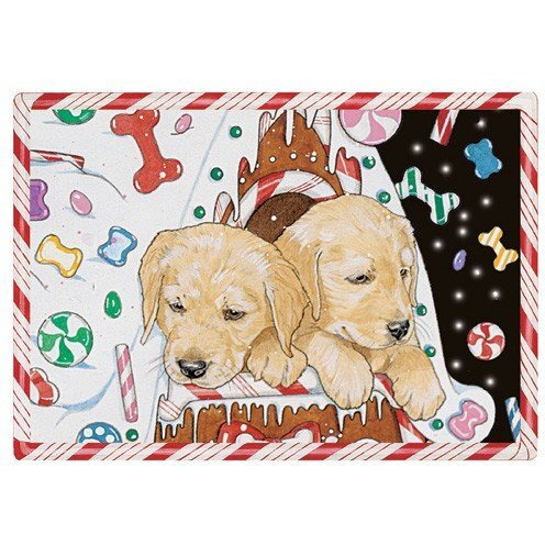 Pipsqueak Productions C812 Golden Gingerhouse Christmas Boxed Cards - Pack of 10