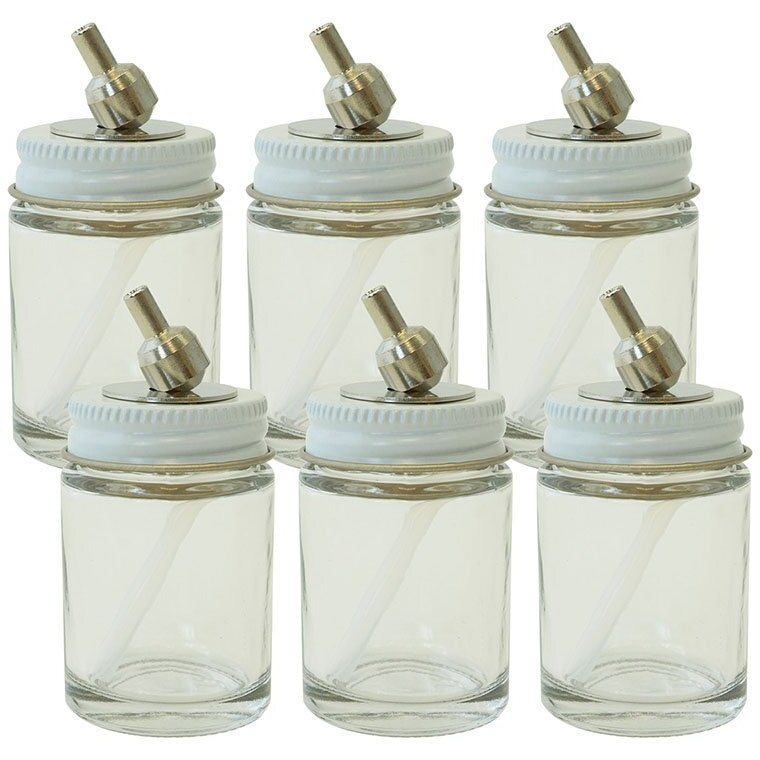 Paasche Airbrush VL-1-OZ-6P Airbrush Bottles, 1oz, 6 Count