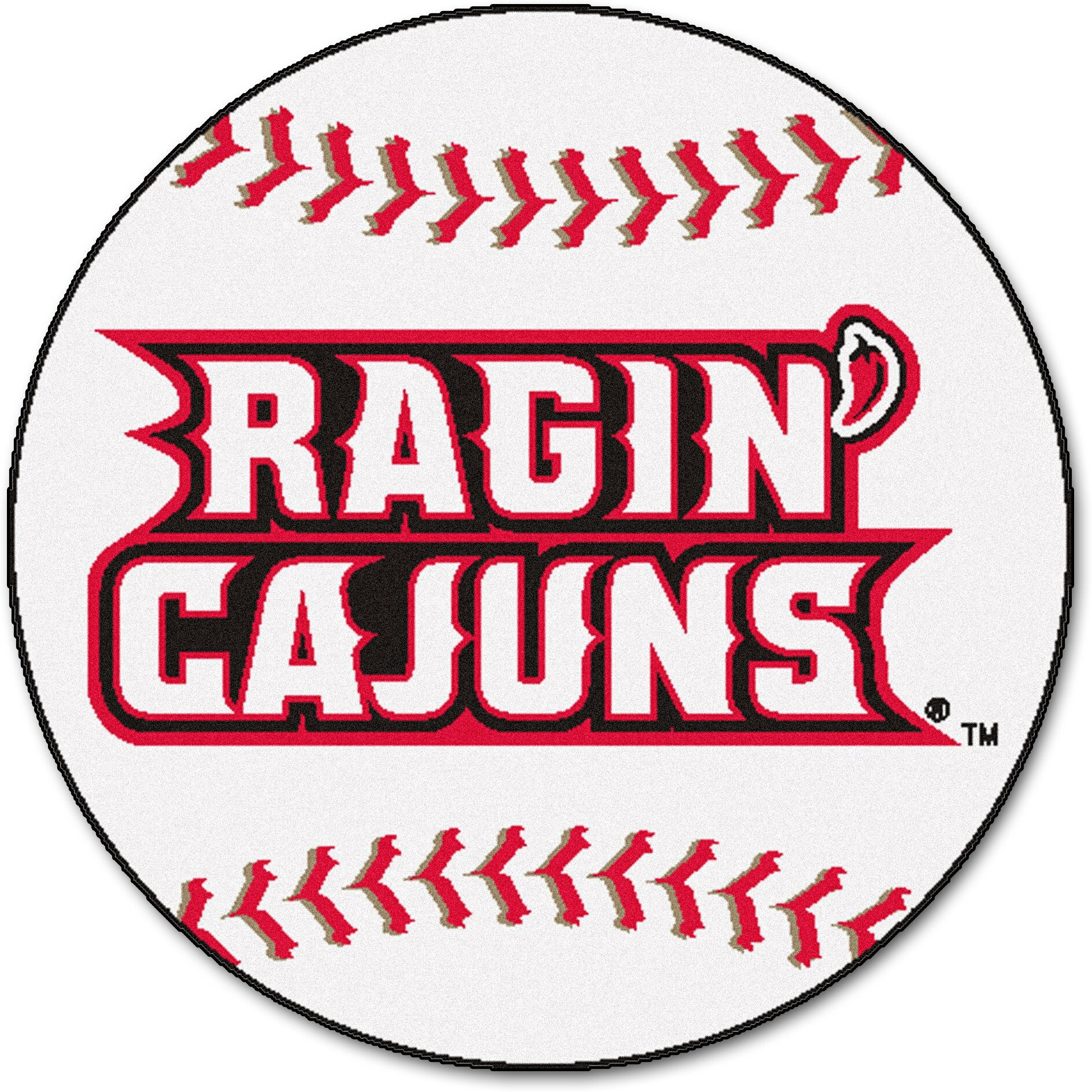 Fanmats Louisiana-Lafayette Baseball Rug