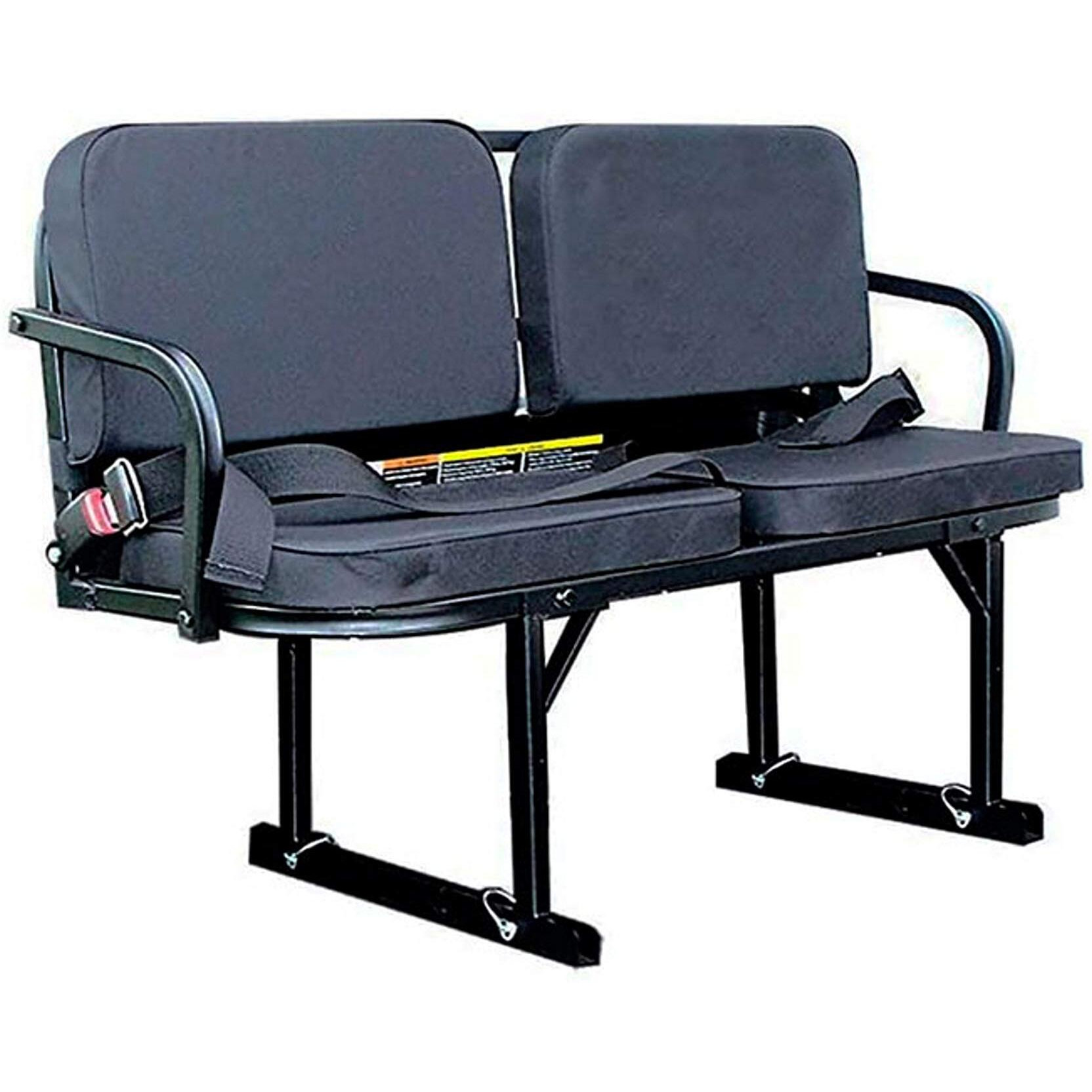 Great Day Deluxe Rumble Seat - For UTVs With30 x 30 x 12  or Larger Bed Size - 350 lbs Weight Capacity - Black, UVDRS200BL