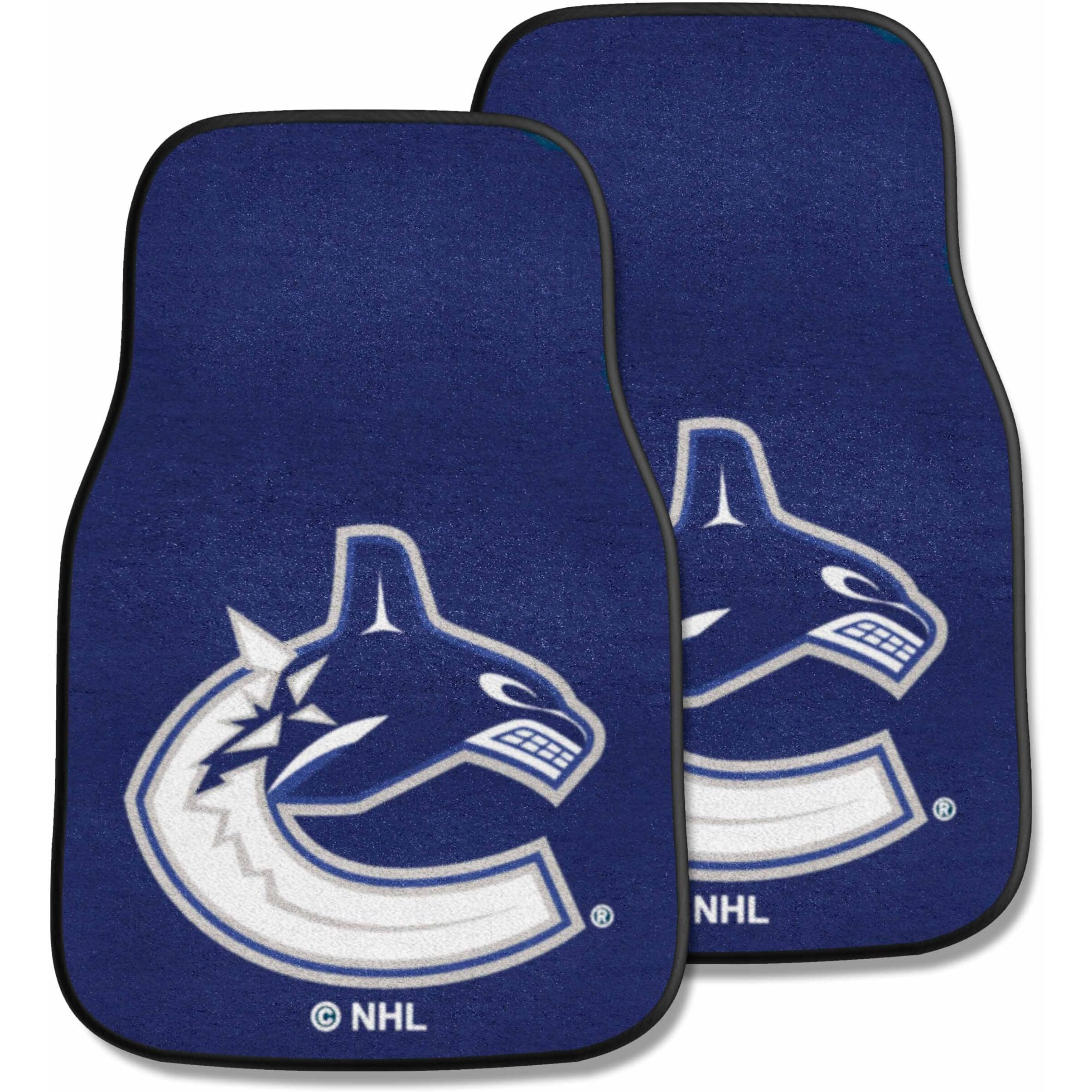 Fanmats 10452 NHL Vancouver Canucks Front Row Nylon Carpet Car Mat - 2 Piece