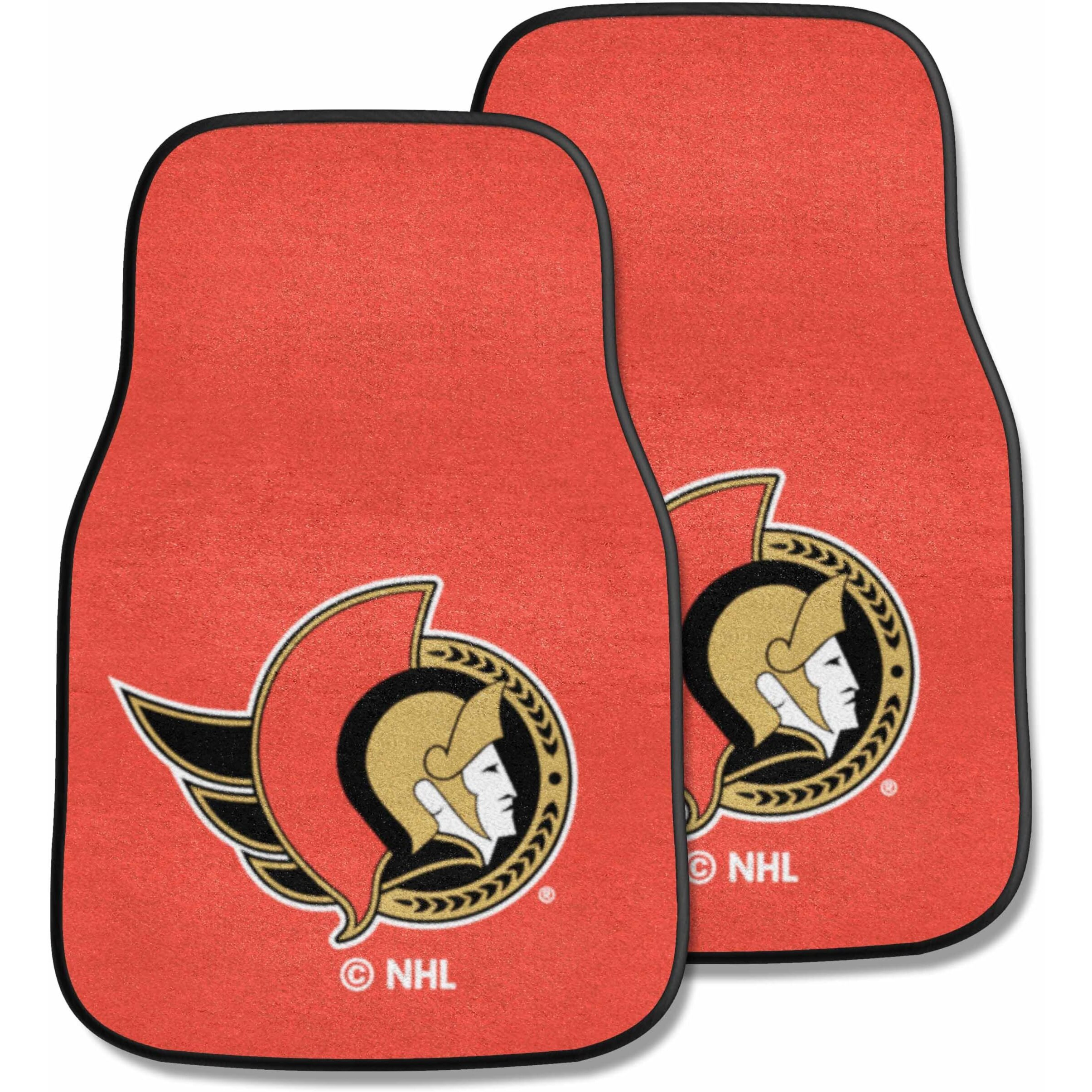 FANMATS NHL Ottawa Senators Nylon Face 2-pc Carpet Car Mat , 18 x27