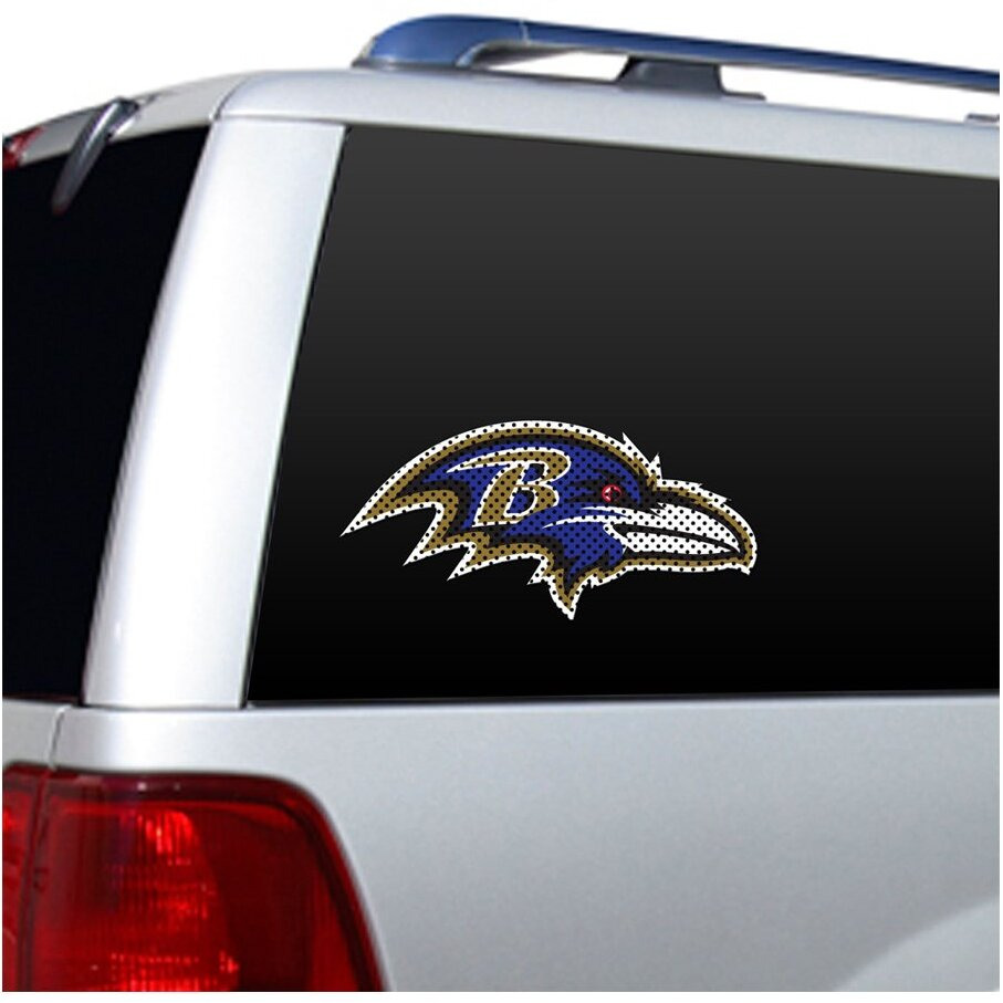 Fremont Die NFL Baltimore Ravens Windo Film, Large 12 , Team Colors