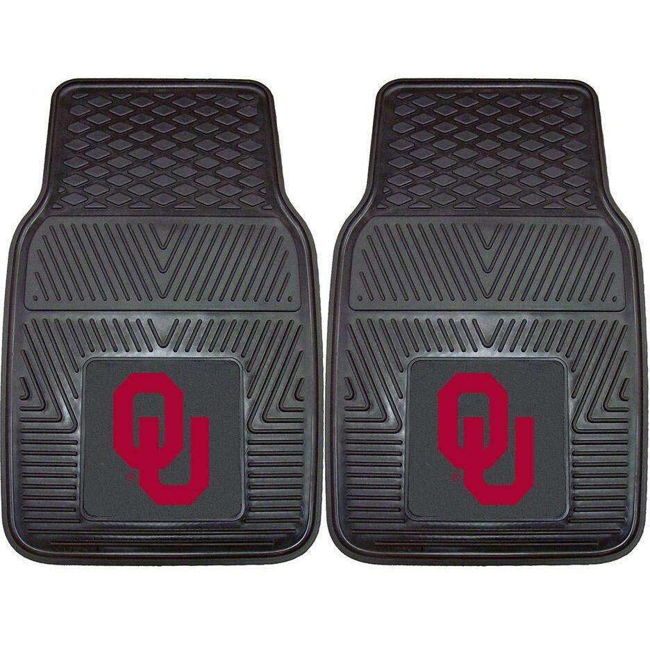 Fanmats University of Oklahoma 2-pc Vinyl Car Mat Set/17 x27