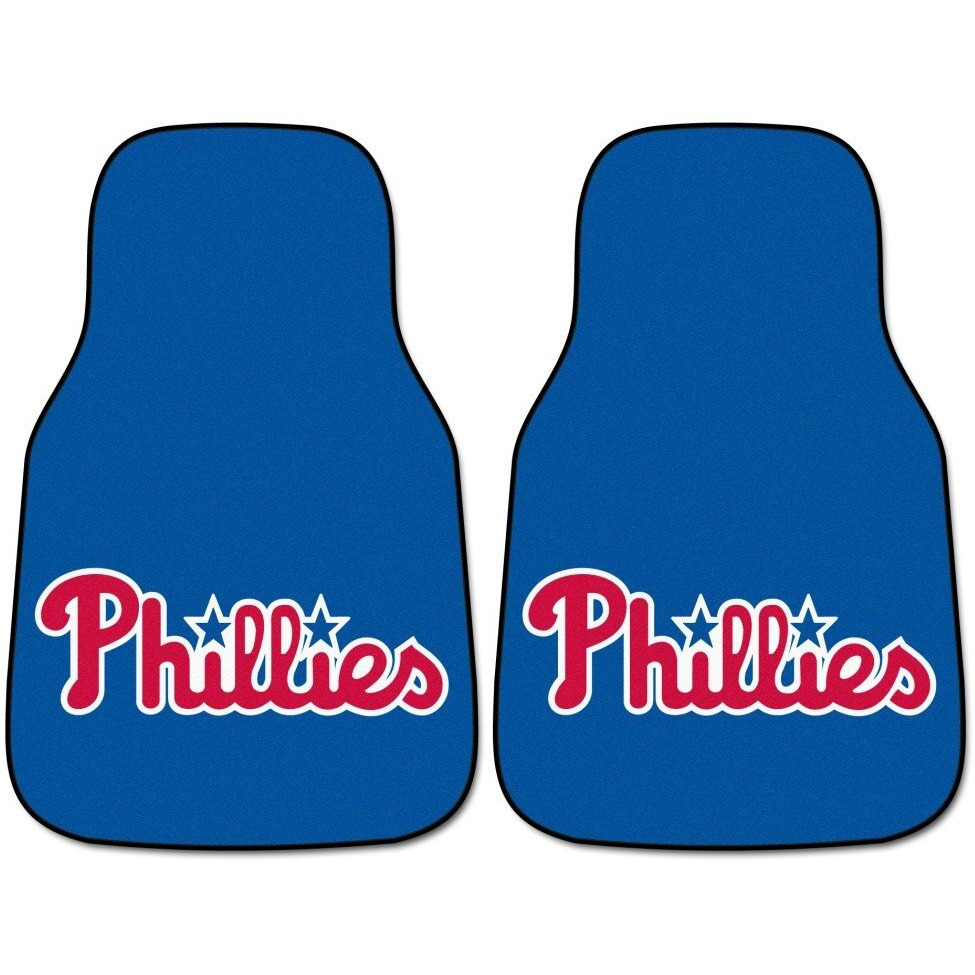 MLB - Philadelphia Phillies Carpet Car Mat Set - 2 Pieces