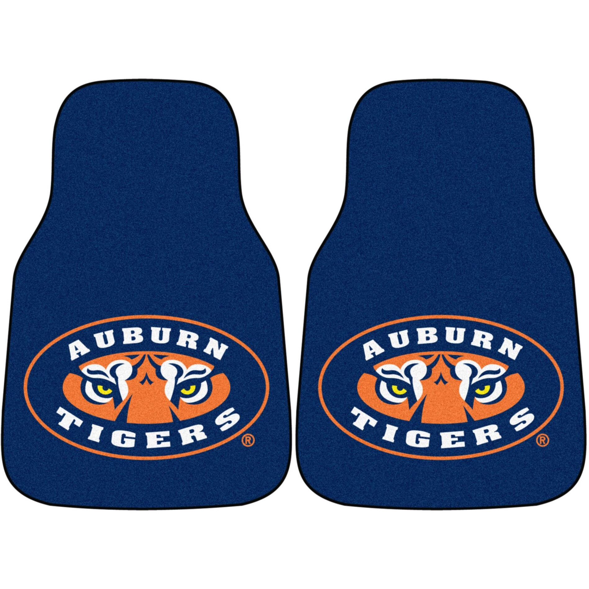 Fan Mats 5144 AU - Auburn University Tigers 18  x 27  Carpeted Car Mat Set