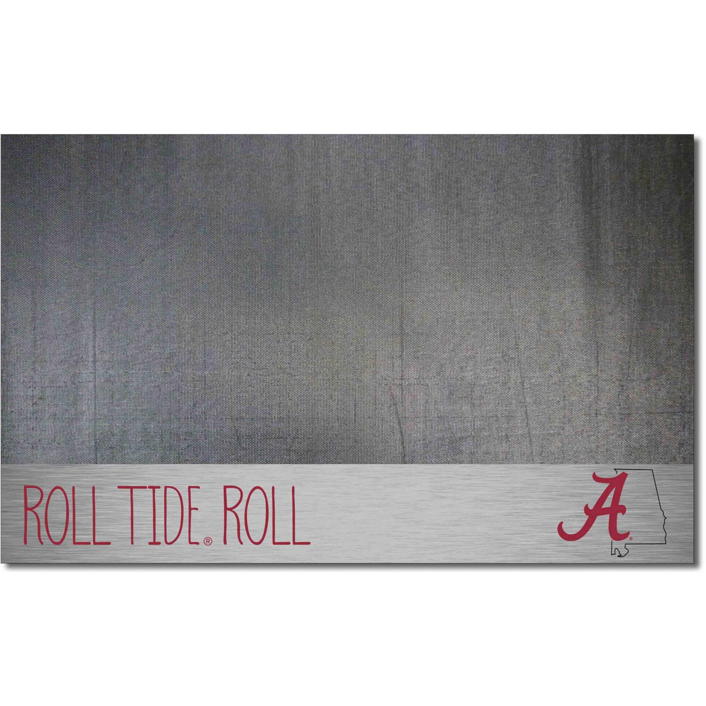 FANMATS 21073 Alabama Crimson Tide Southern Style Vinyl Grill Mat - 26in. x 42in. - Deck Patio Protective Mat | Oil, flame, and UV resistant