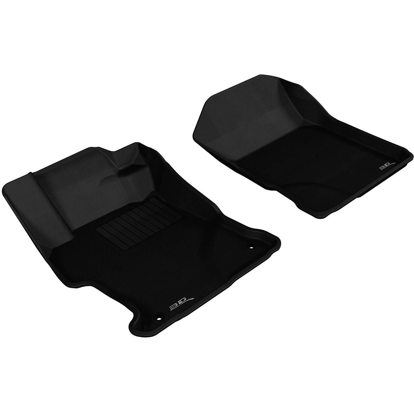 3D MAXpider Custom Fit Kagu Floor Mat (Black) Compatible with Honda Civic 2012-2013 - Front Row