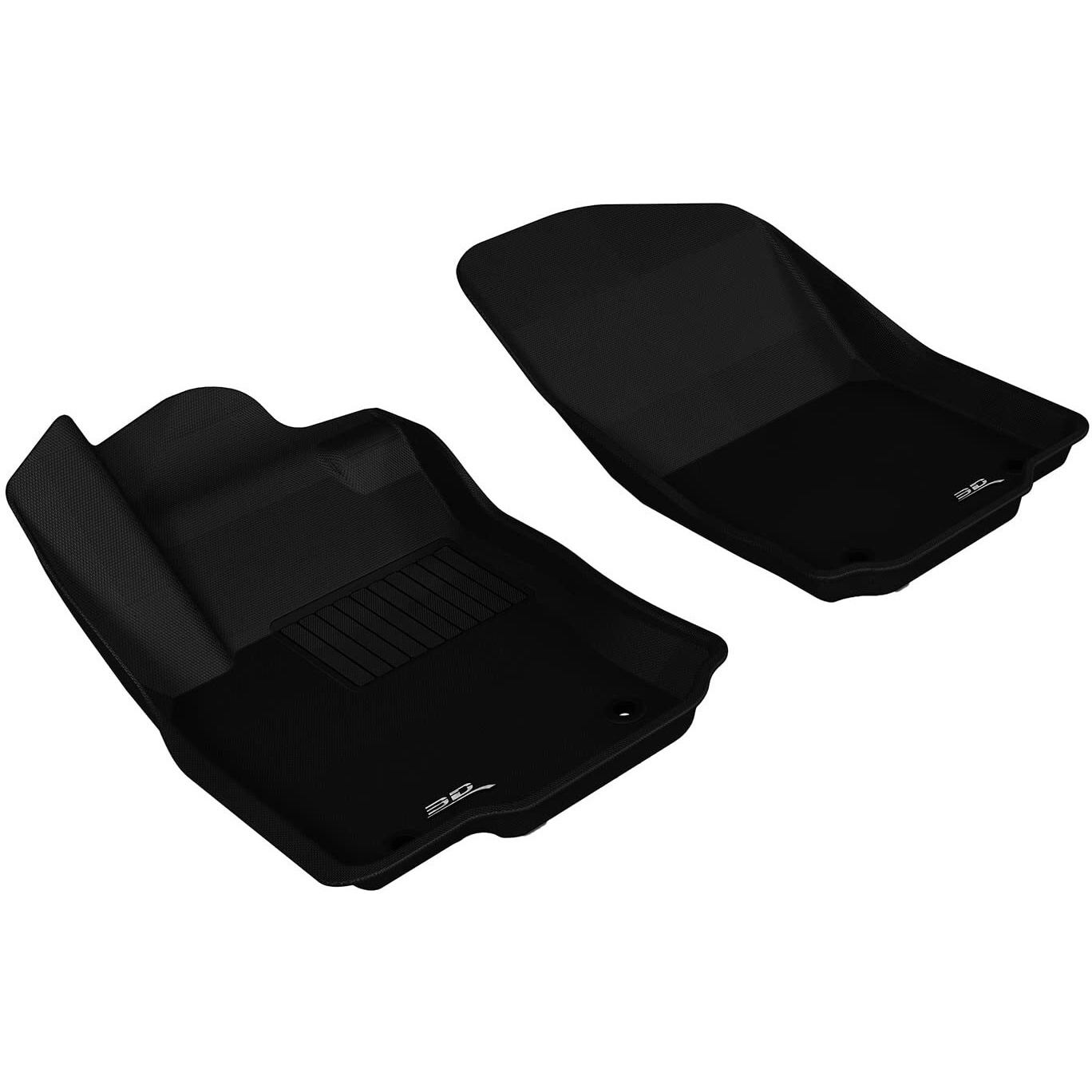 3D MAXpider Kagu Floor Mat (Black) Compatible with Mercedes-Benz GL-Class/GL 63 AMG (X166) 2013-2016 / ML-Class/ML63 AMG (W166) 2012-2015 - Front Row