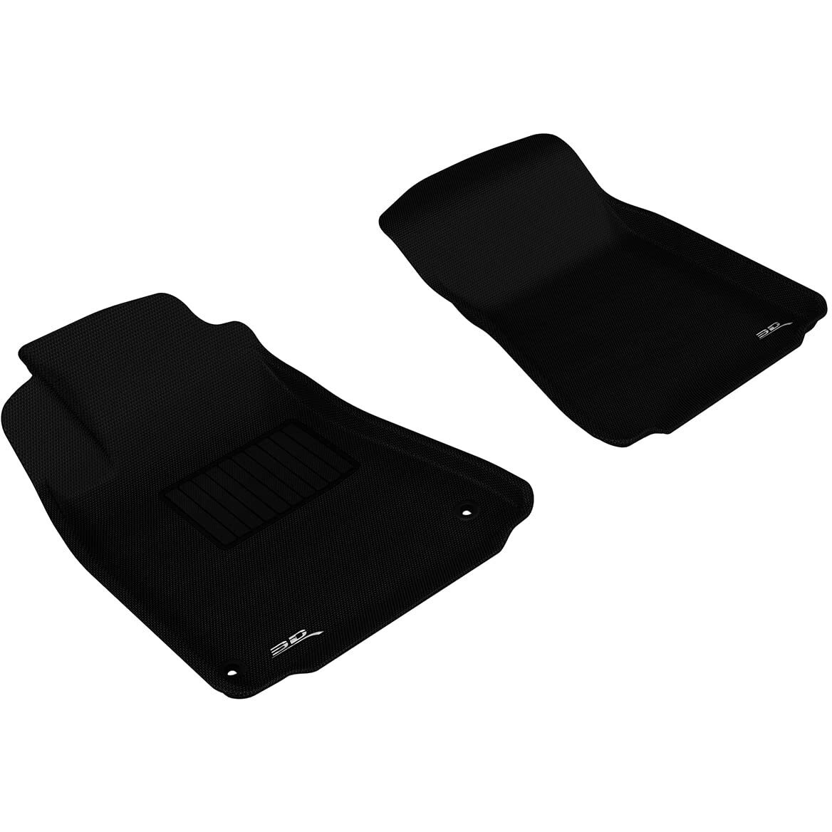 3D MAXpider Custom Fit Kagu Floor Mat (Black) Compatible with Lexus IS250/ 350/ ISf 2006-2015 - Front Row