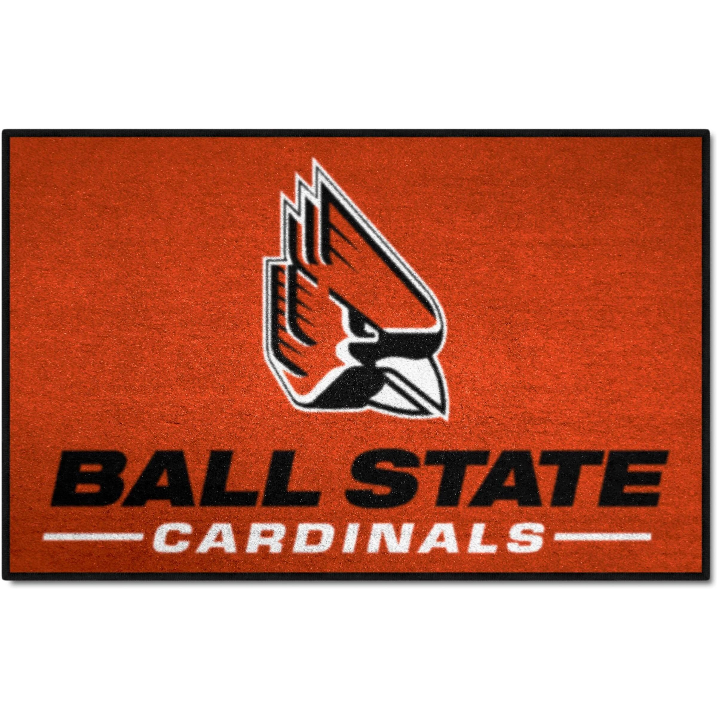 FANMATS - 4286 NCAA Ball State University Cardinals Nylon Face Starter Rug 19 x30