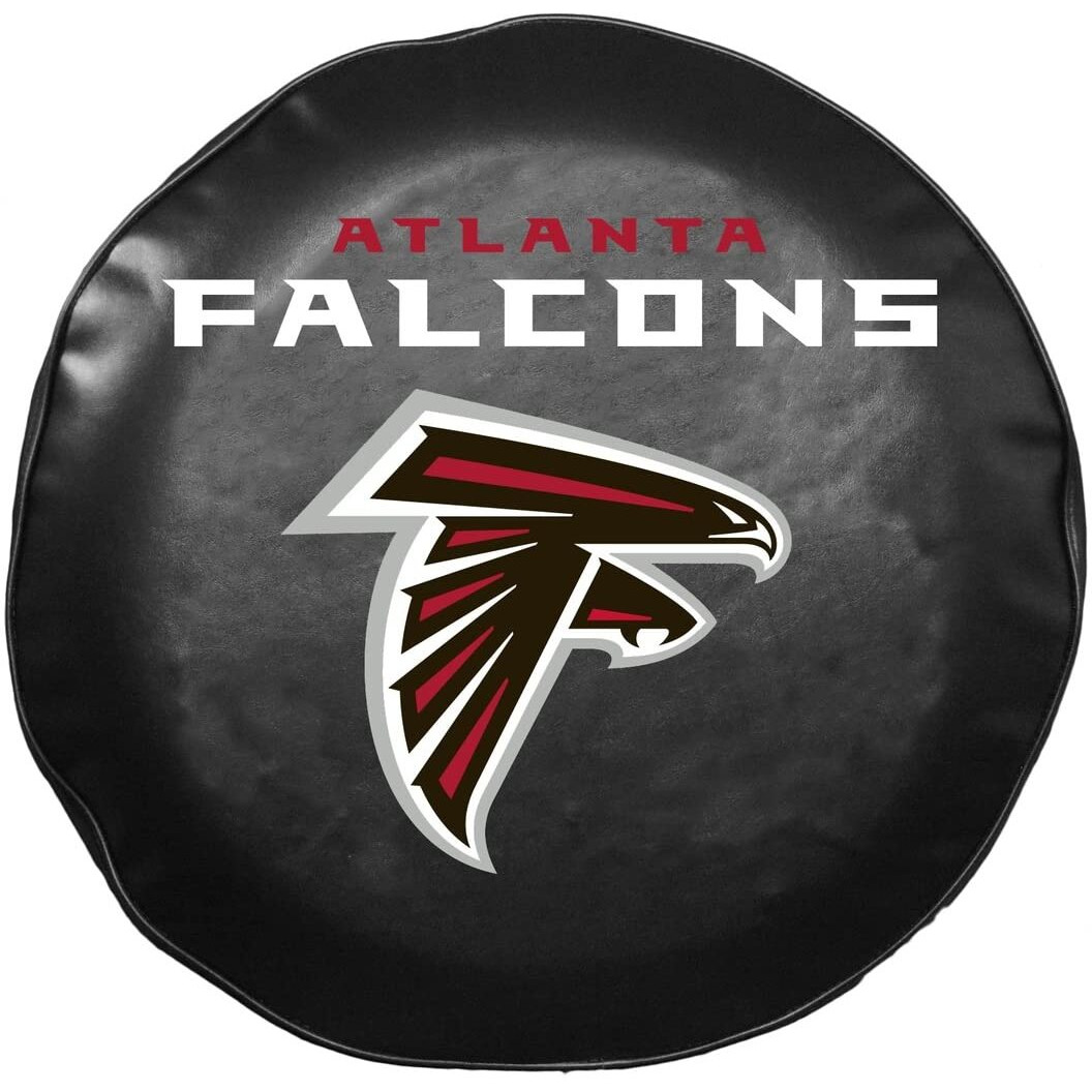 Fremont Die NFL Atlanta Falcons Tire Cover, Large Size (30-32  Diameter), Black/Team Colors