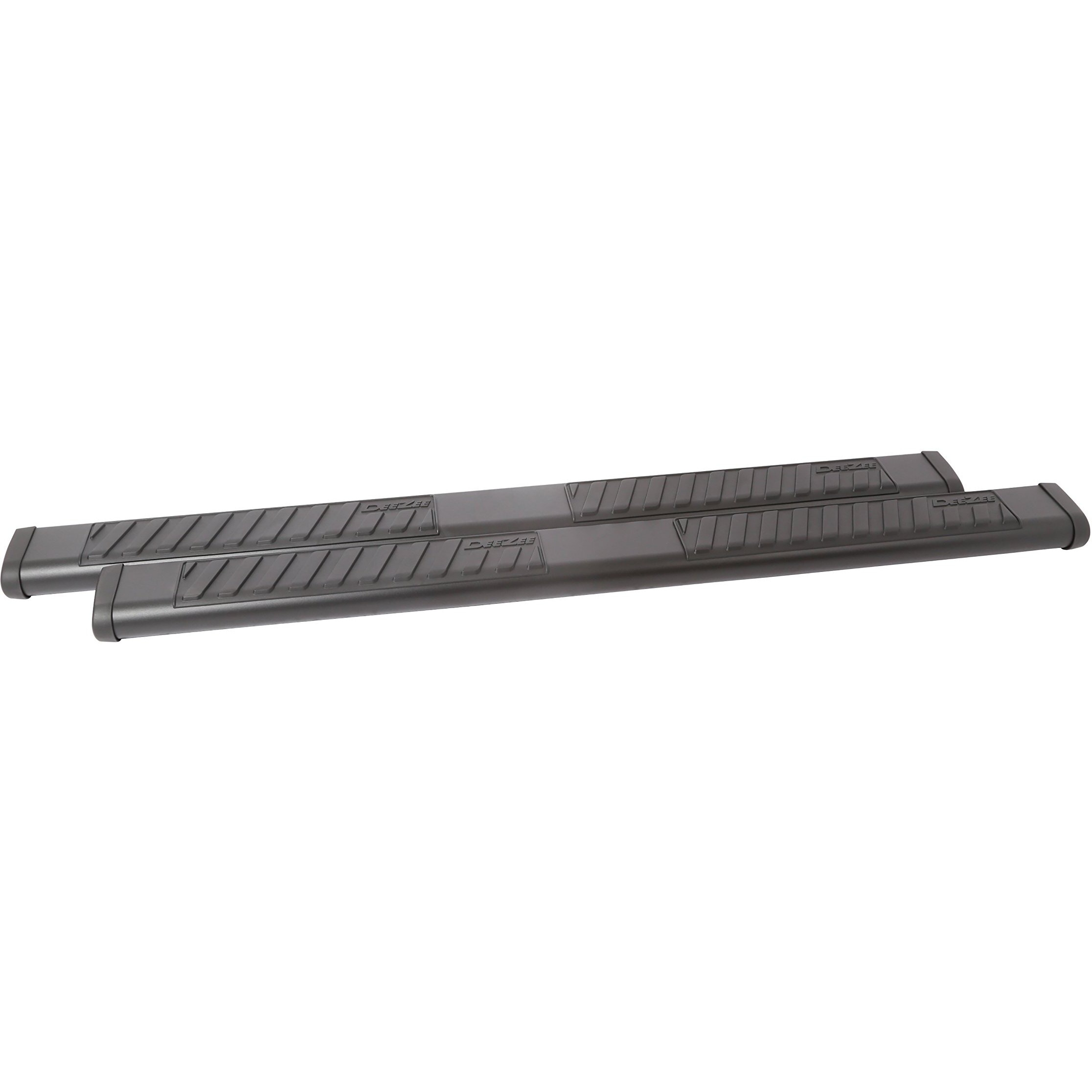 Dee Zee DZ16121 6  Oval Texture Black Steel Side Steps