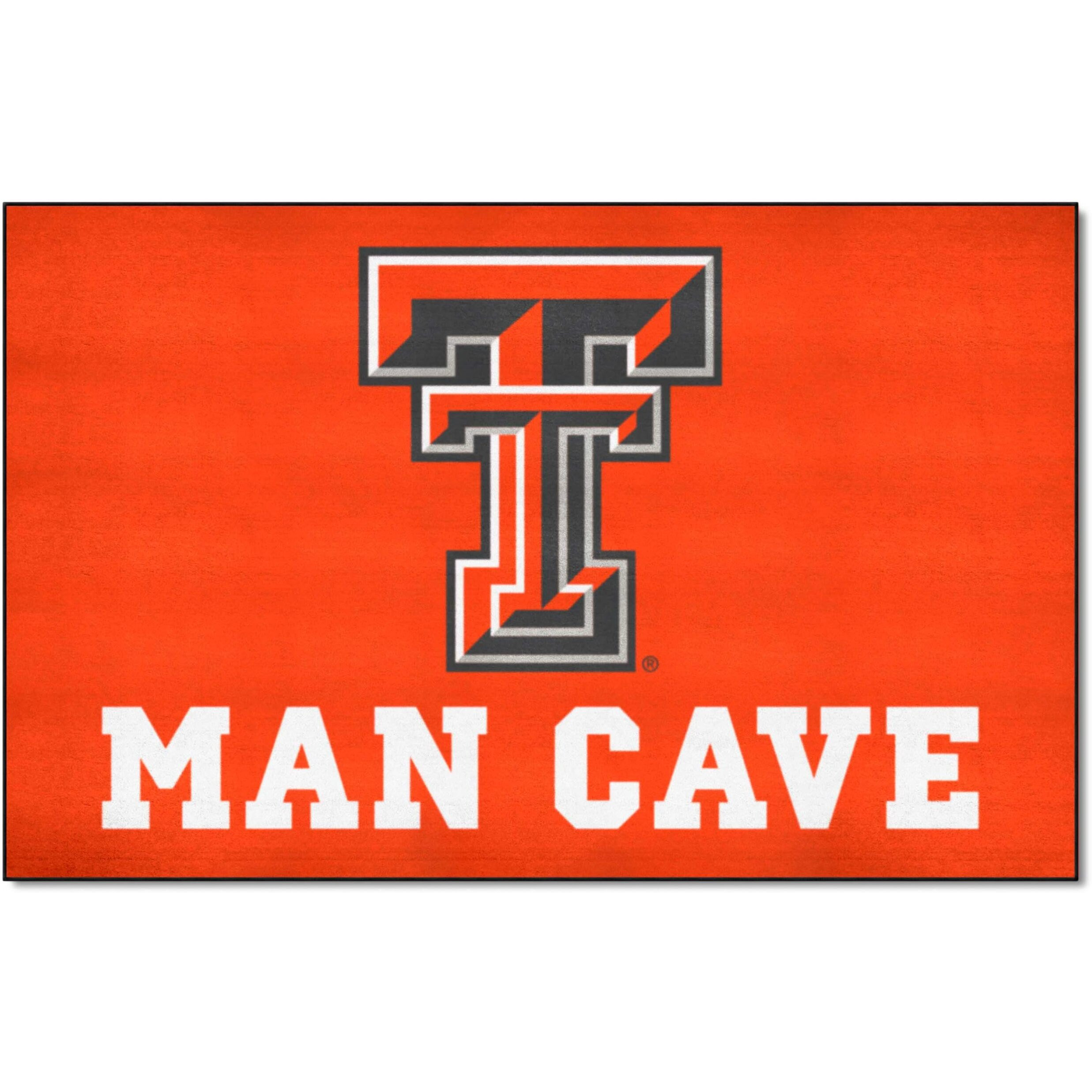 FANMATS 14614 Texas Tech Red Raiders Man Cave Tailgater Rug - 5ft. x 6ft. Sports Fan Area Rug, Home Decor Rug and Tailgating Mat