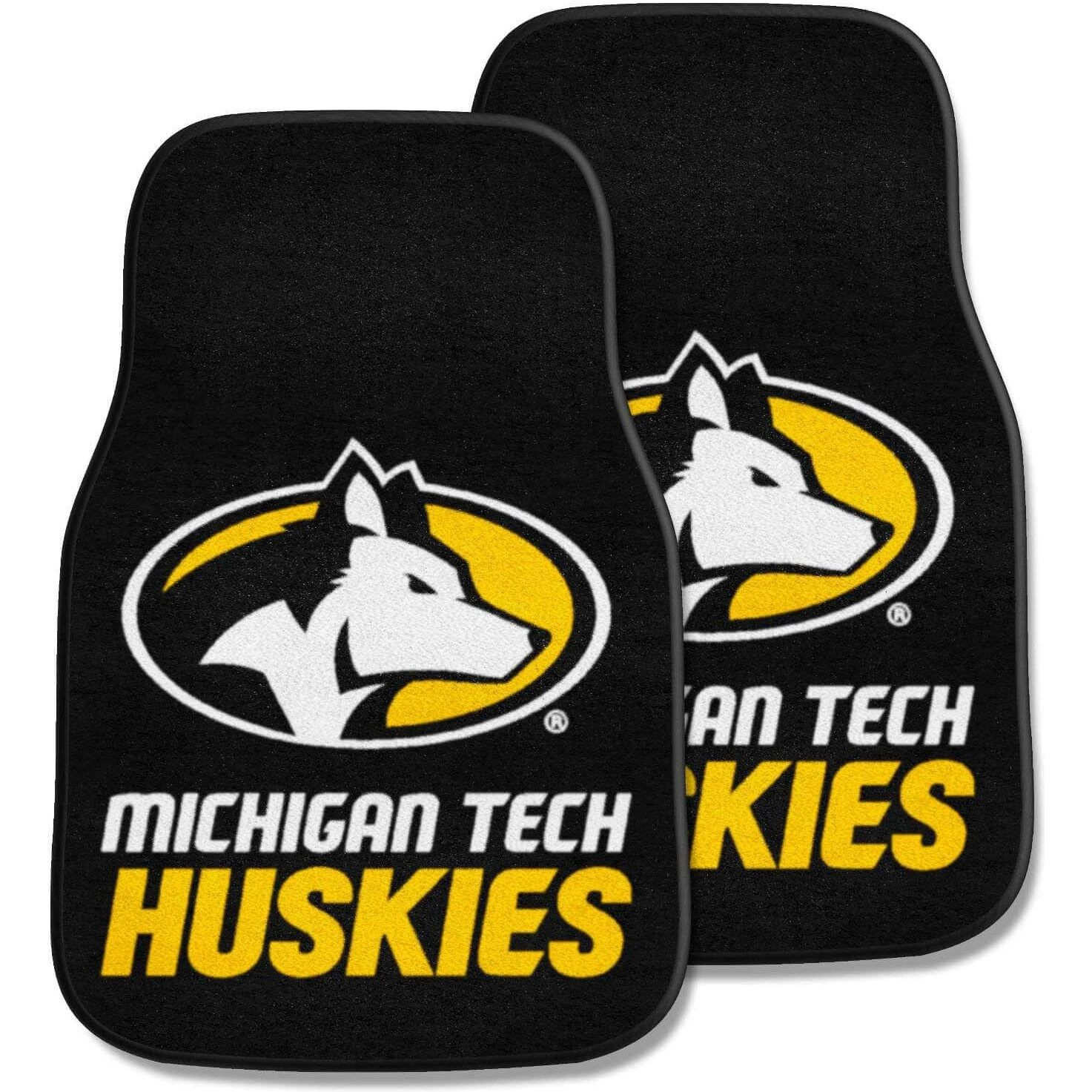 Michigan Tech University Carpet Car Mat Set - 2 Pieces