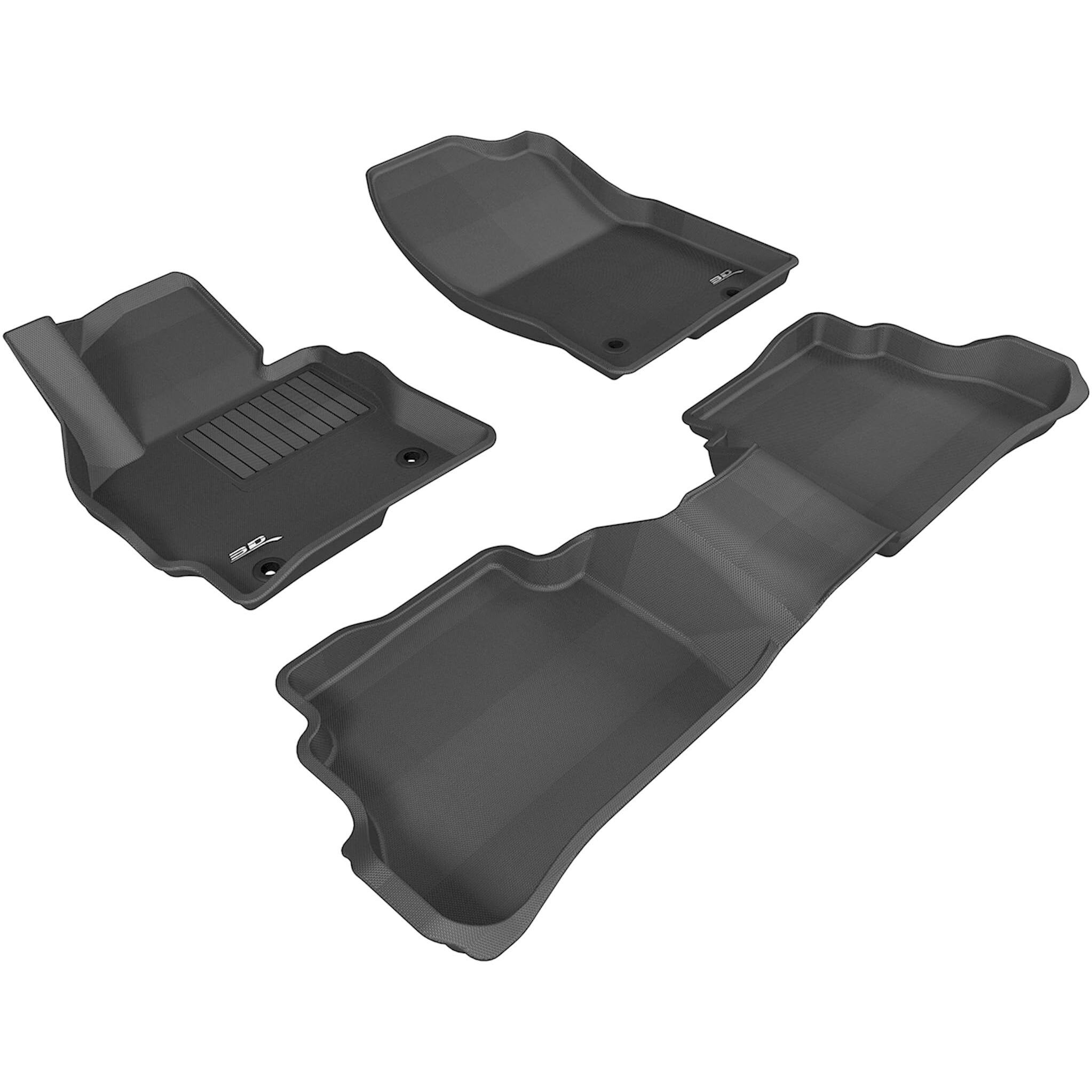 3D MAXpider Custom Fit Kagu Floor Mat (Black) Compatible with Mazda CX-5 2013-2016 - Full Set