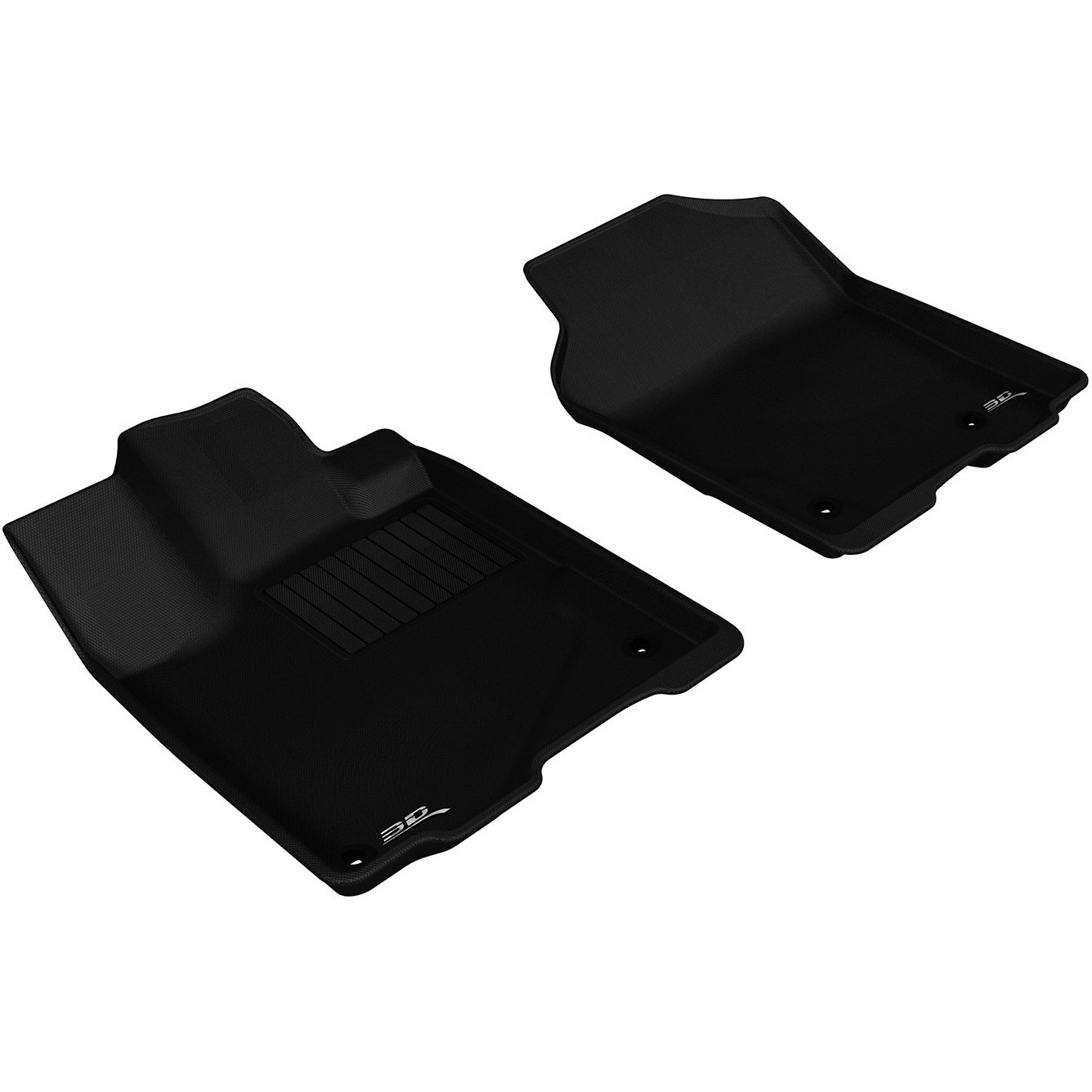 3D MAXpider Front Row Custom Fit All-Weather Floor Mat for Select Acura RDX Models - Kagu Rubber (Black)