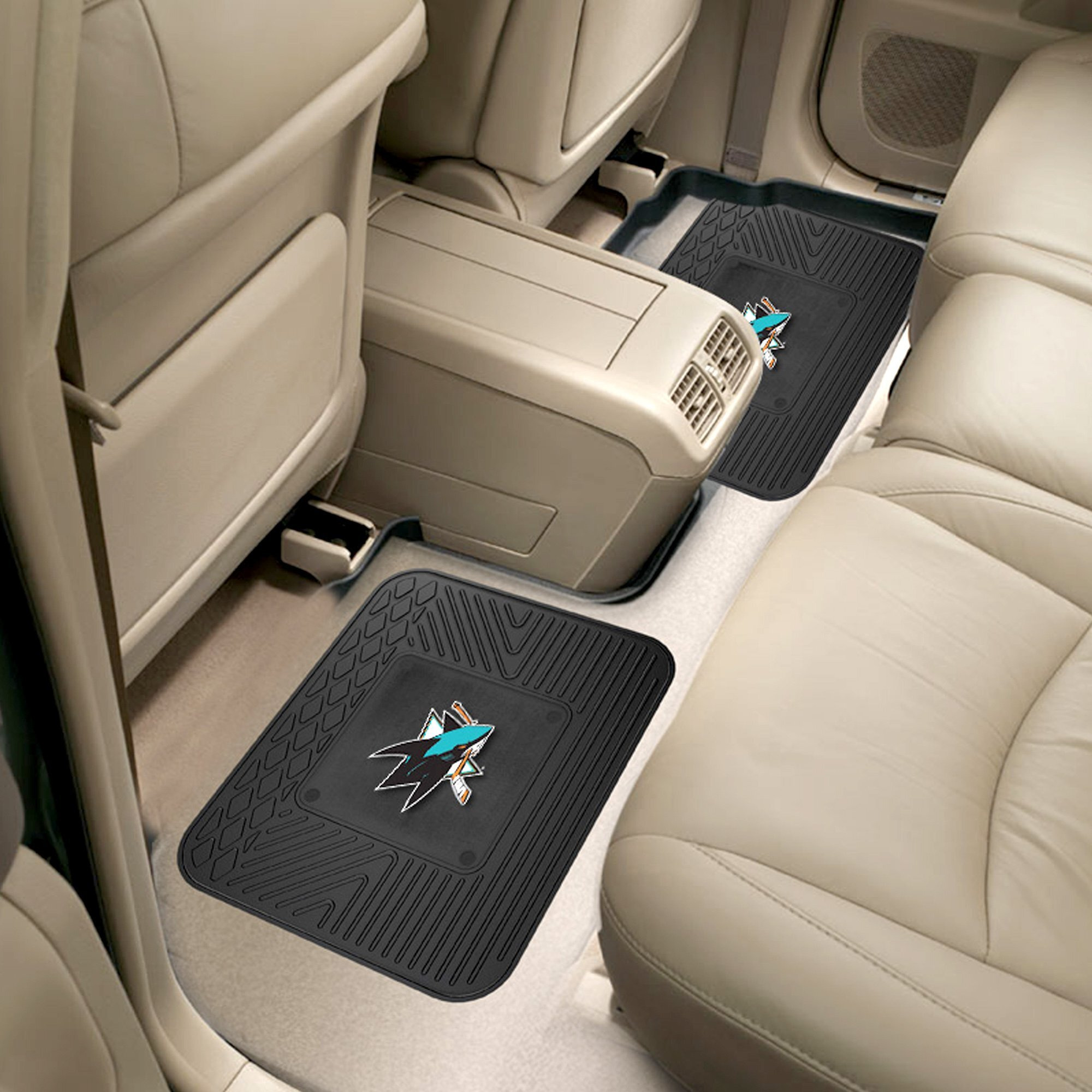 NHL - San Jose Sharks Back Seat Car Mats - 2 Piece Set