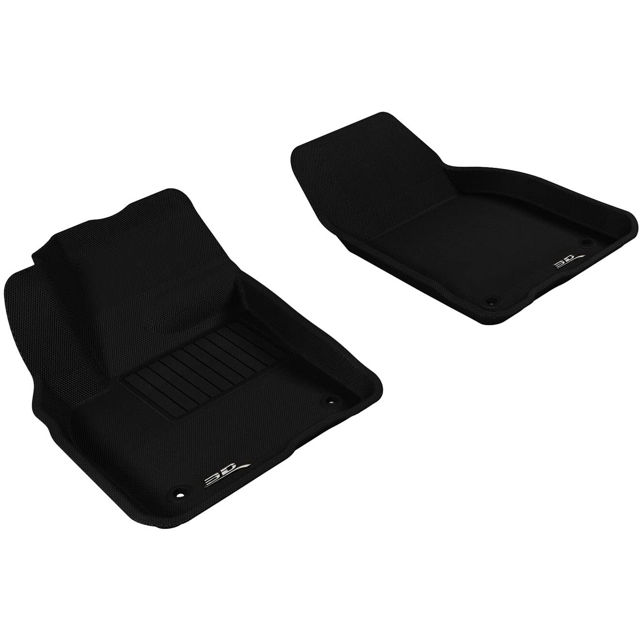 3D MAXpider Custom Fit Kagu All-Weather Floor Mats (Black) Compatible with Volvo C30 2007-2013 - R1