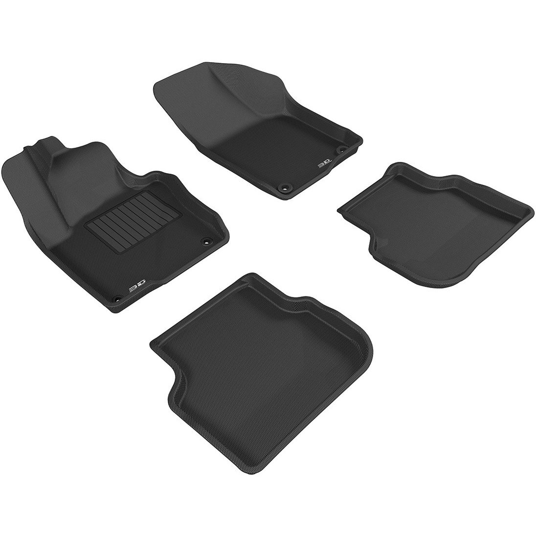 3D MAXpider All-Weather Floor Mats for Volkswagen Jetta Sedan 2011-2018 Custom Fit Car Floor Liners, Kagu Series (1st & 2nd Row, Black) (L1VW05501509) , Gray