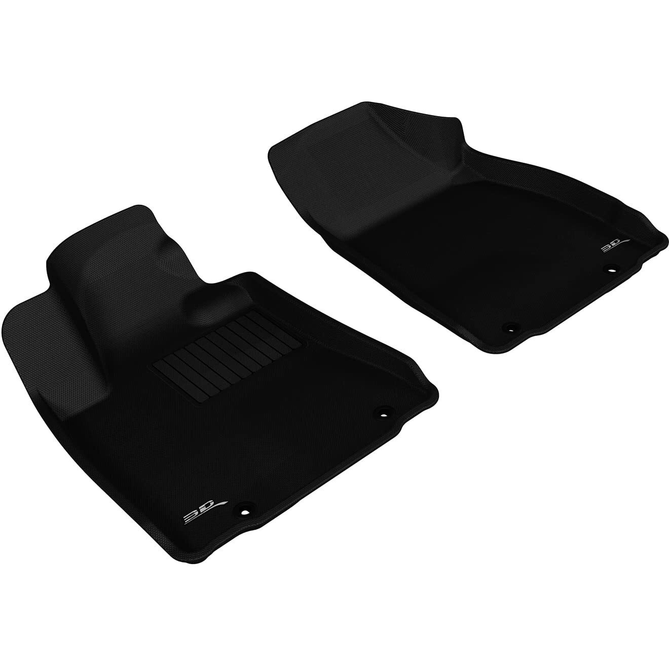 3D MAXpider Custom Fit Kagu Floor Mat (Black) for 2010-2012 Lexus RX350/450H - 1ST Row