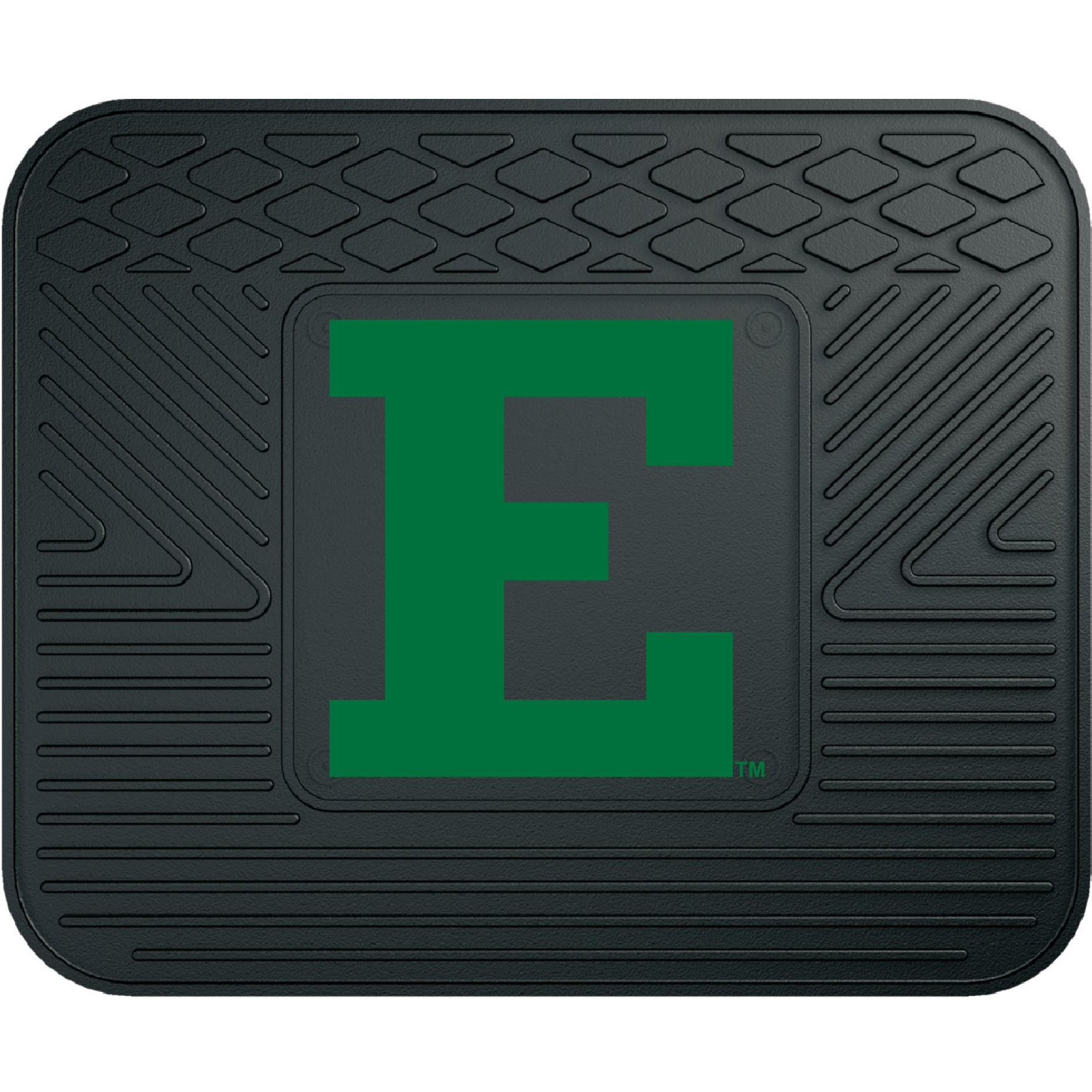 FANMATS 17677 Eastern Michigan Eagles Back Row Utility Car Mat - 1 Piece - 14in. x 17in., All Weather Protection, Universal Fit, Molded Team Logo