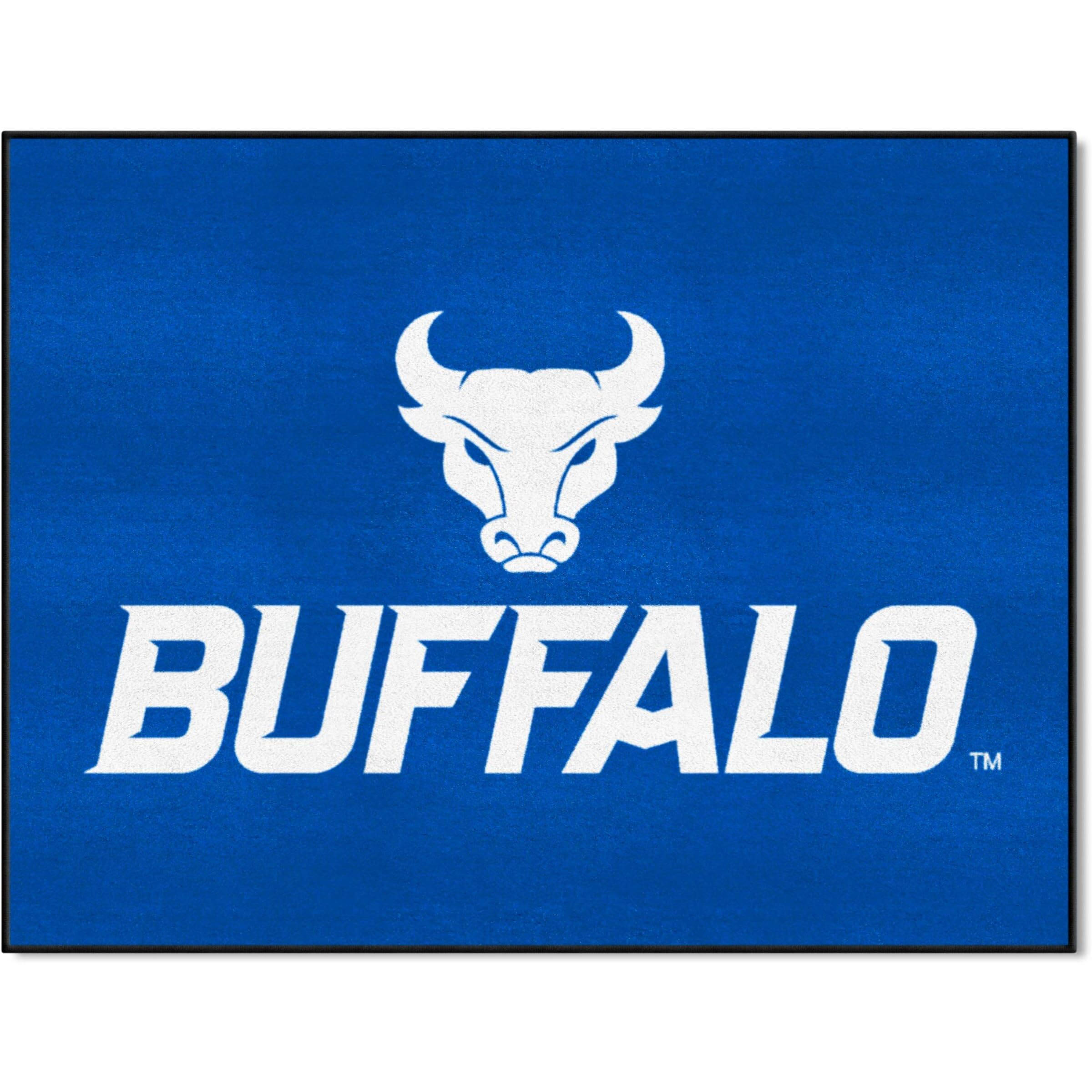 FANMATS 1689 State University of New York at Buffalo All-Star Mat | Blue | 33.75 x42.5  | Buffalo Head & Wordmark