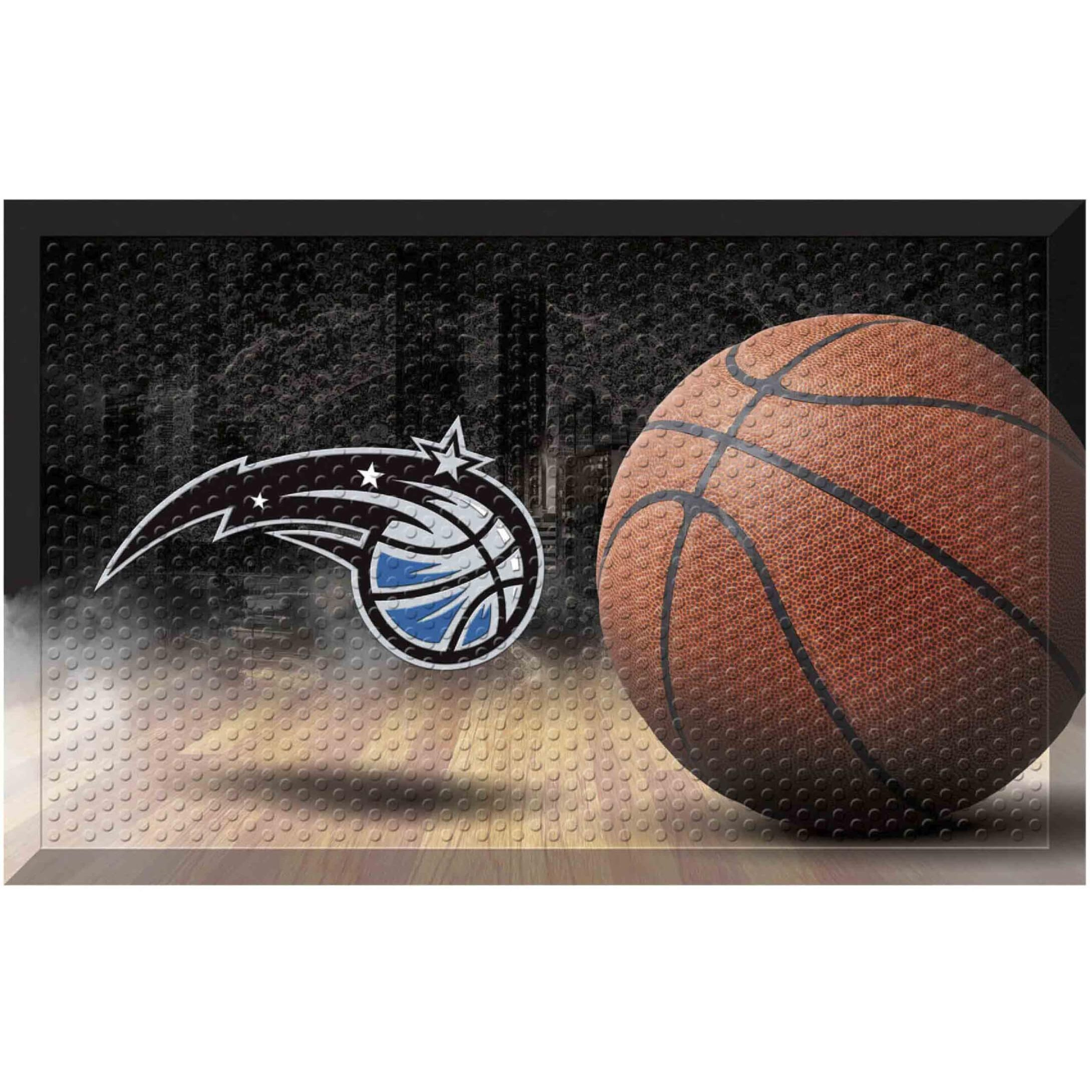 FANMATS 19106 Orlando Magic Rubber Scraper Door Mat