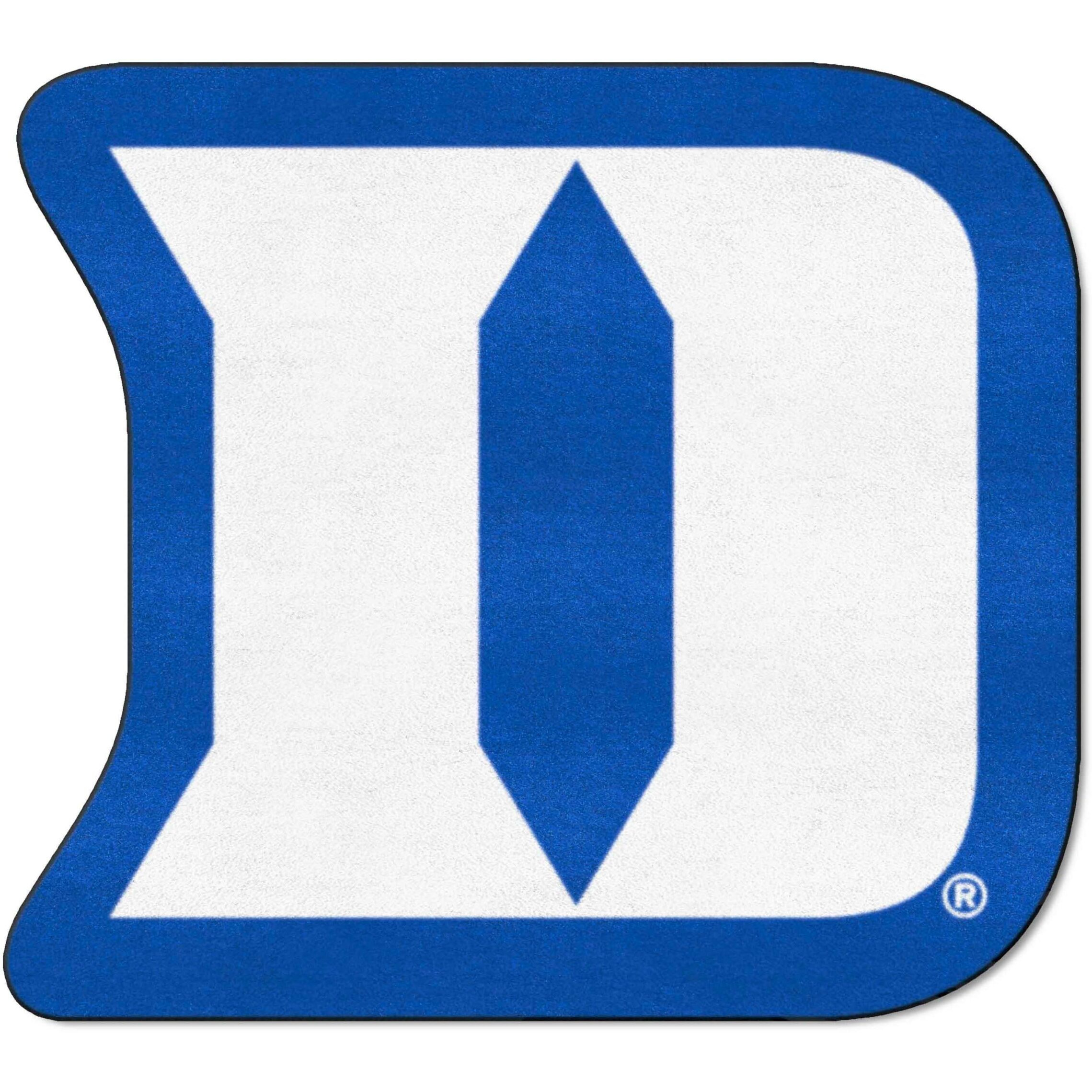 FANMATS 19580 Duke 'D' Mascot Mat, Team Color, 3' x 4'