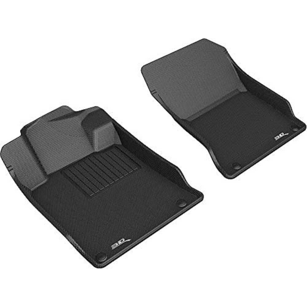 3D MAXpider Custom Fit Kagu Floor Mat (Black) Compatible with Nissan Altima 2019-2025 - Front Row