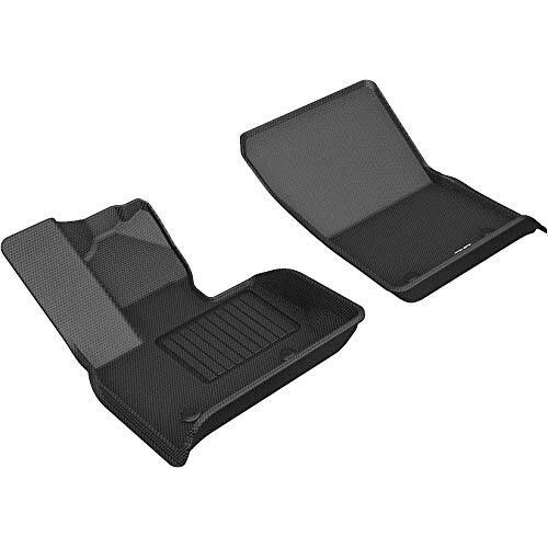 3D MAXpider Front Row Custom Fit All-Weather Floor Mats for 2019-2021 Mercedes Benz G-Class - Kagu Rubber (Black)