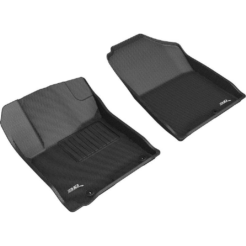 3D MAXpider Custom Fit Kagu Floor Mat (Black) Compatible with Hyundai Venue 2020-2025 - Front Row