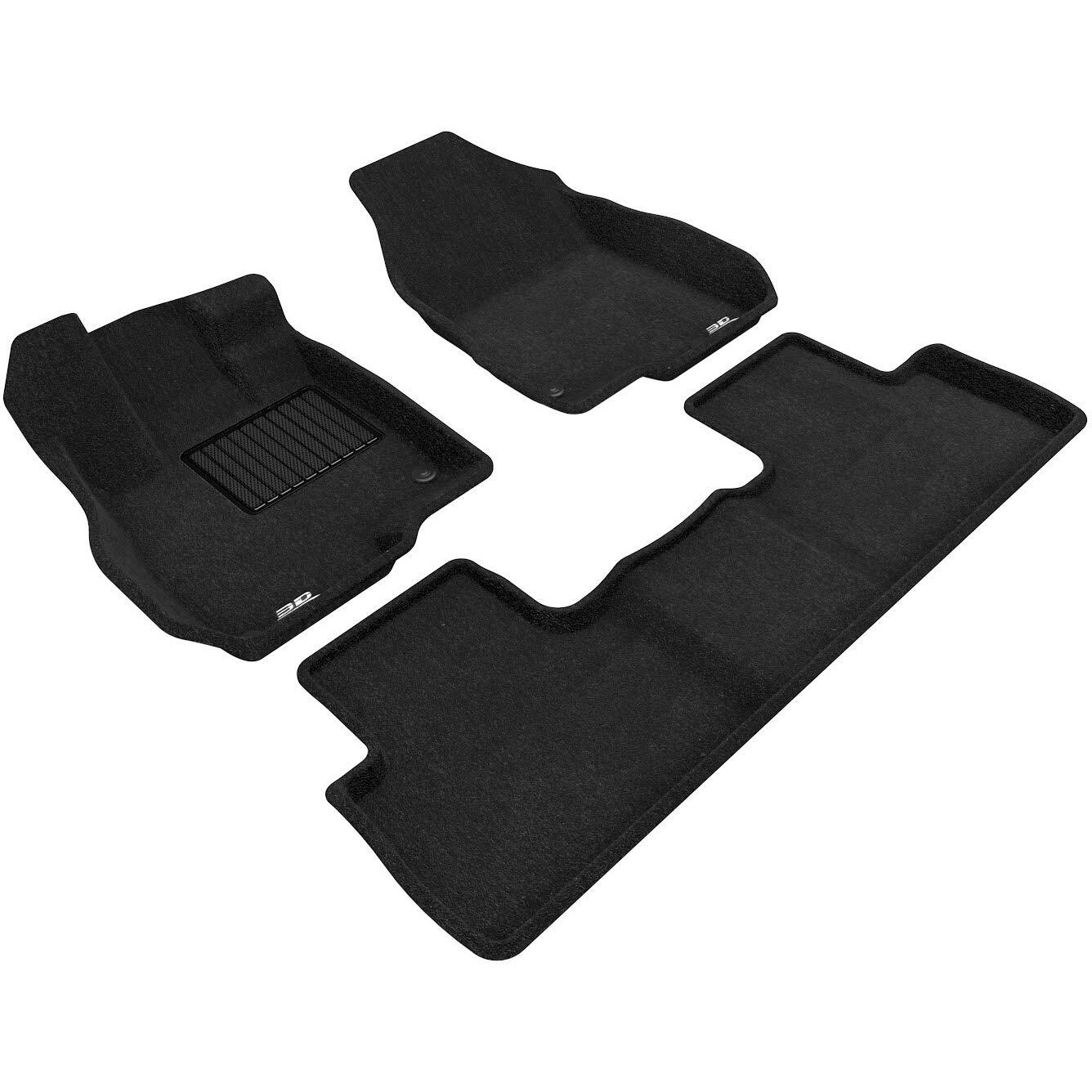 3D MAXpider All-Weather Carpeted Floor Mats Custom Fit for 2019-2021 Acura RDX Car Floor Liners Elegant Series (1ST & 2ND Ro)