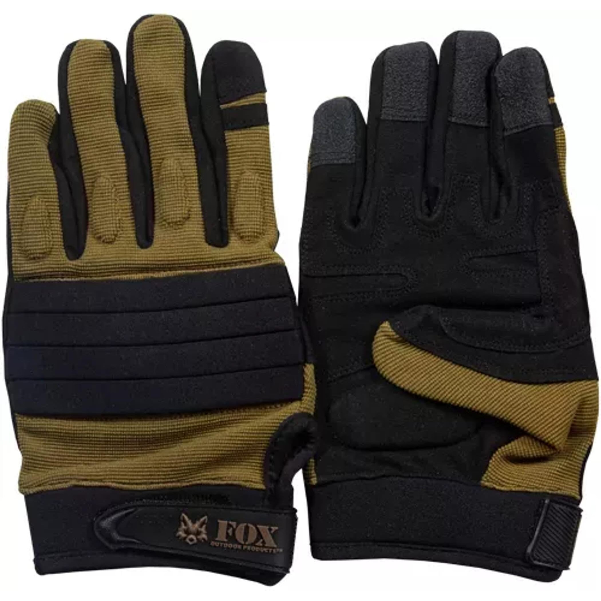 Fox Outdoor 79-708 S Flex-Knuckle Raid Gloves - Coyote S