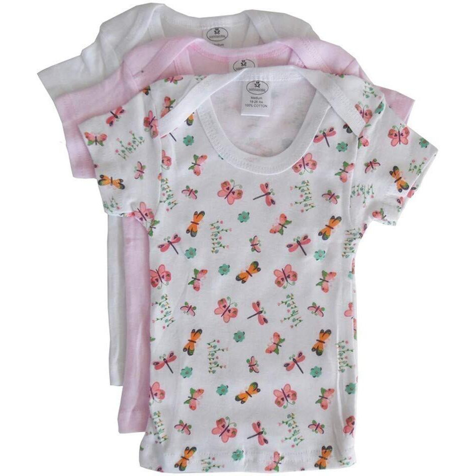 Infant Baby Girl Cotton Printed Variety Short Sleeve T-Shirt 3-Pack - Large 18-24