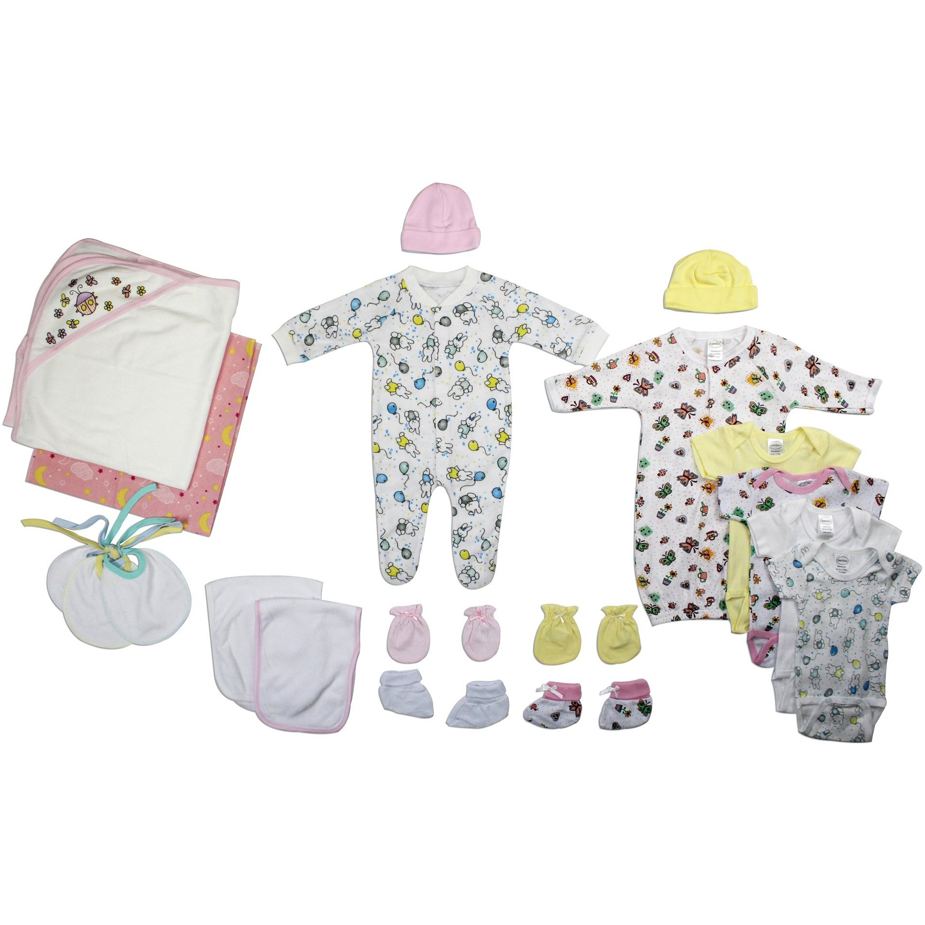 Bambini Newborn Baby Girls 20 Pc Layette Set