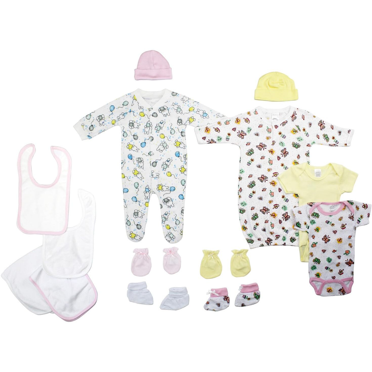 Bambini Newborn Baby Girls 11 Pc Layette Set