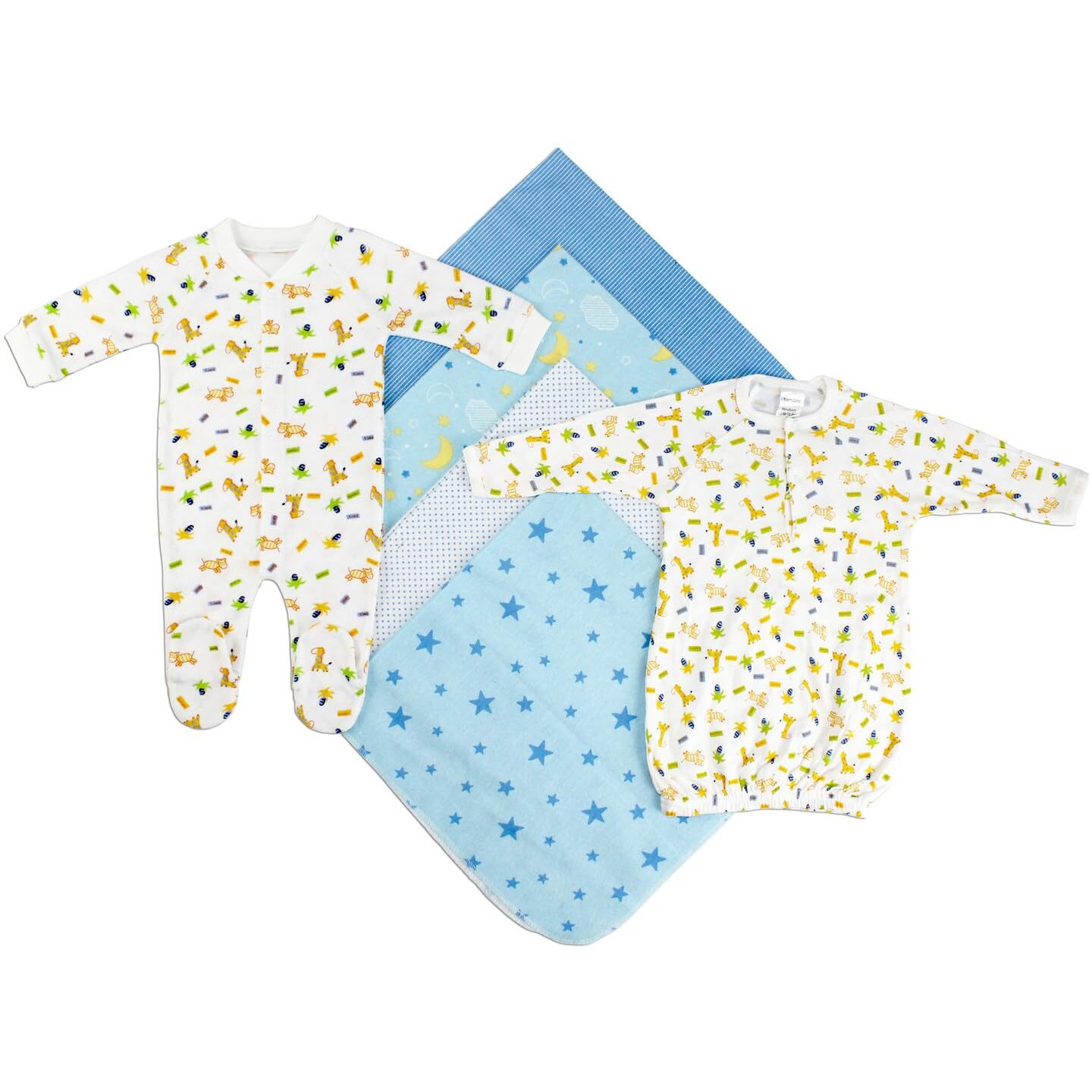 Newborn Boys 6 Piece Layette Set