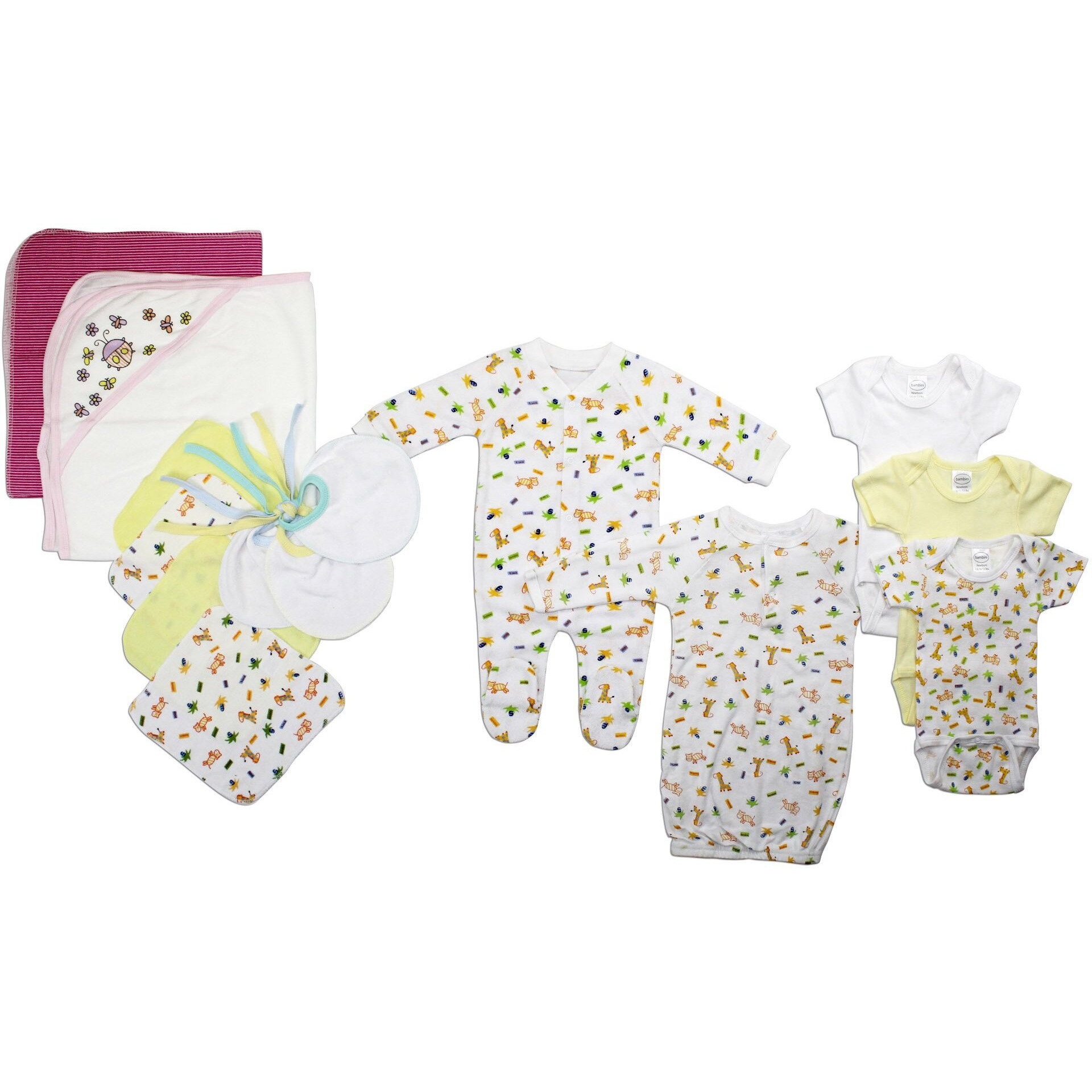 Bambini Newborn Baby Girls 14 Pc Layette Set