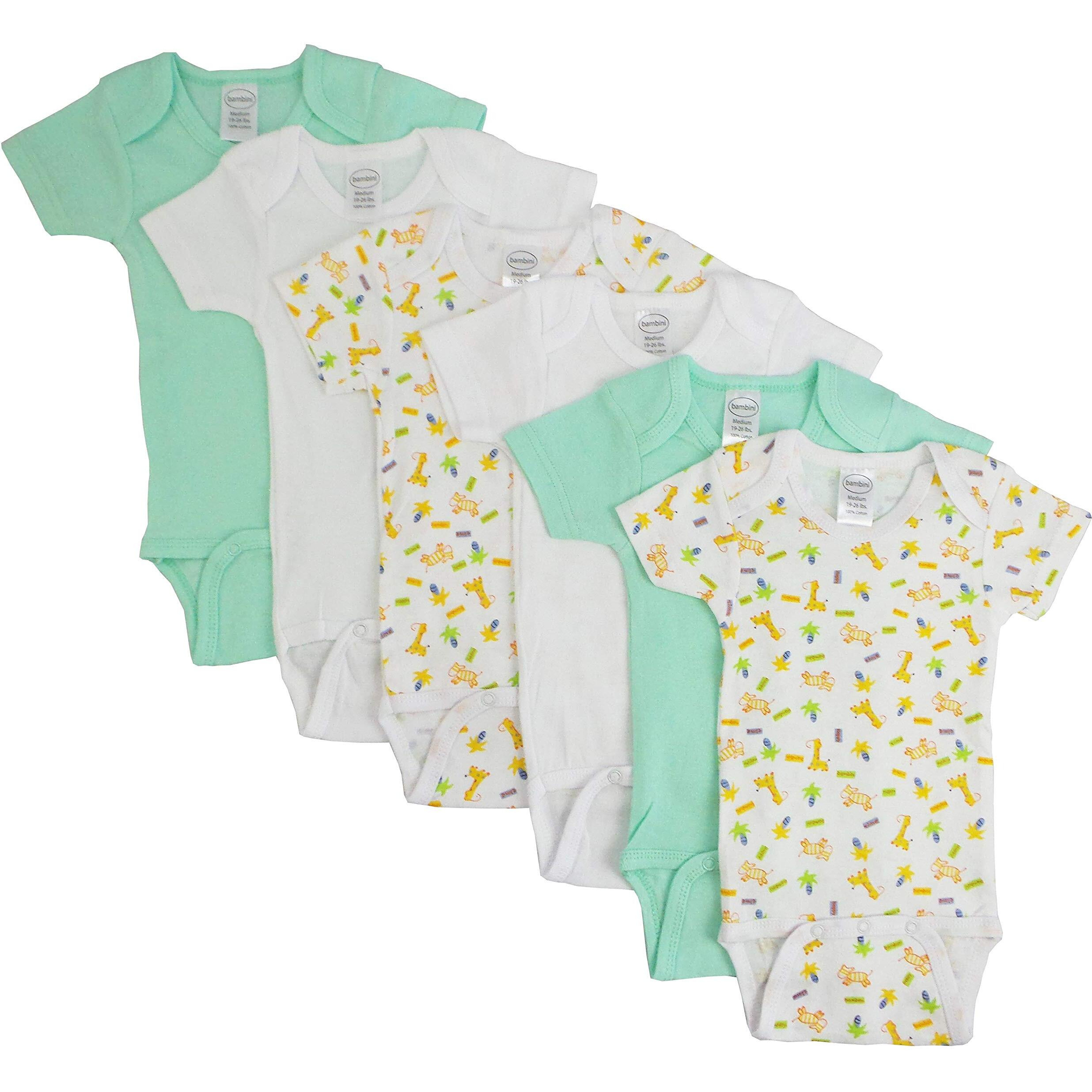 Bambini Boys Printed Short Sleeve 6 Pack