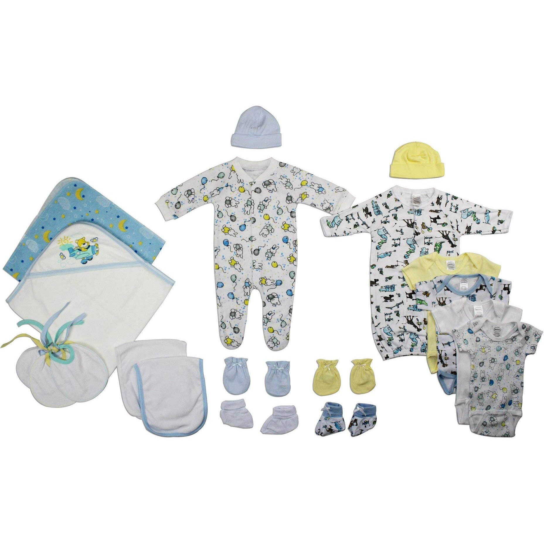 Bambini Newborn Baby Boy 19 Pc Layette Set