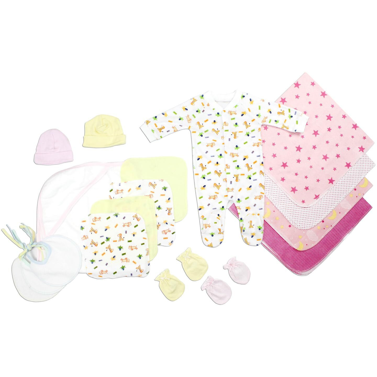 Bambini Newborn Baby Girls 17 Pc Layette Set